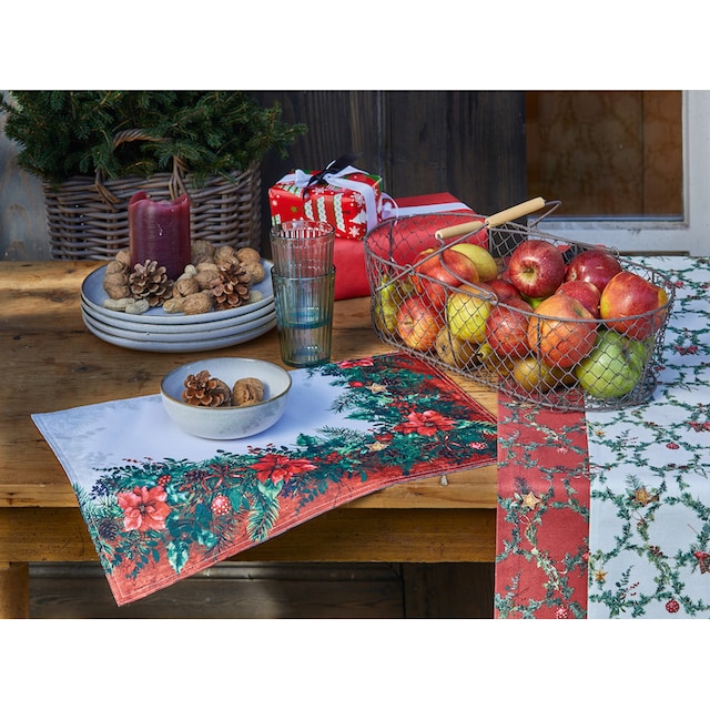 »3608 mit Wendeset Platzset 3 Weihnachten«, (Set, St.), 2 XXL Garantie Winterwelt, Jahren APELT Digitaldruck, Weihnachtsdeko,