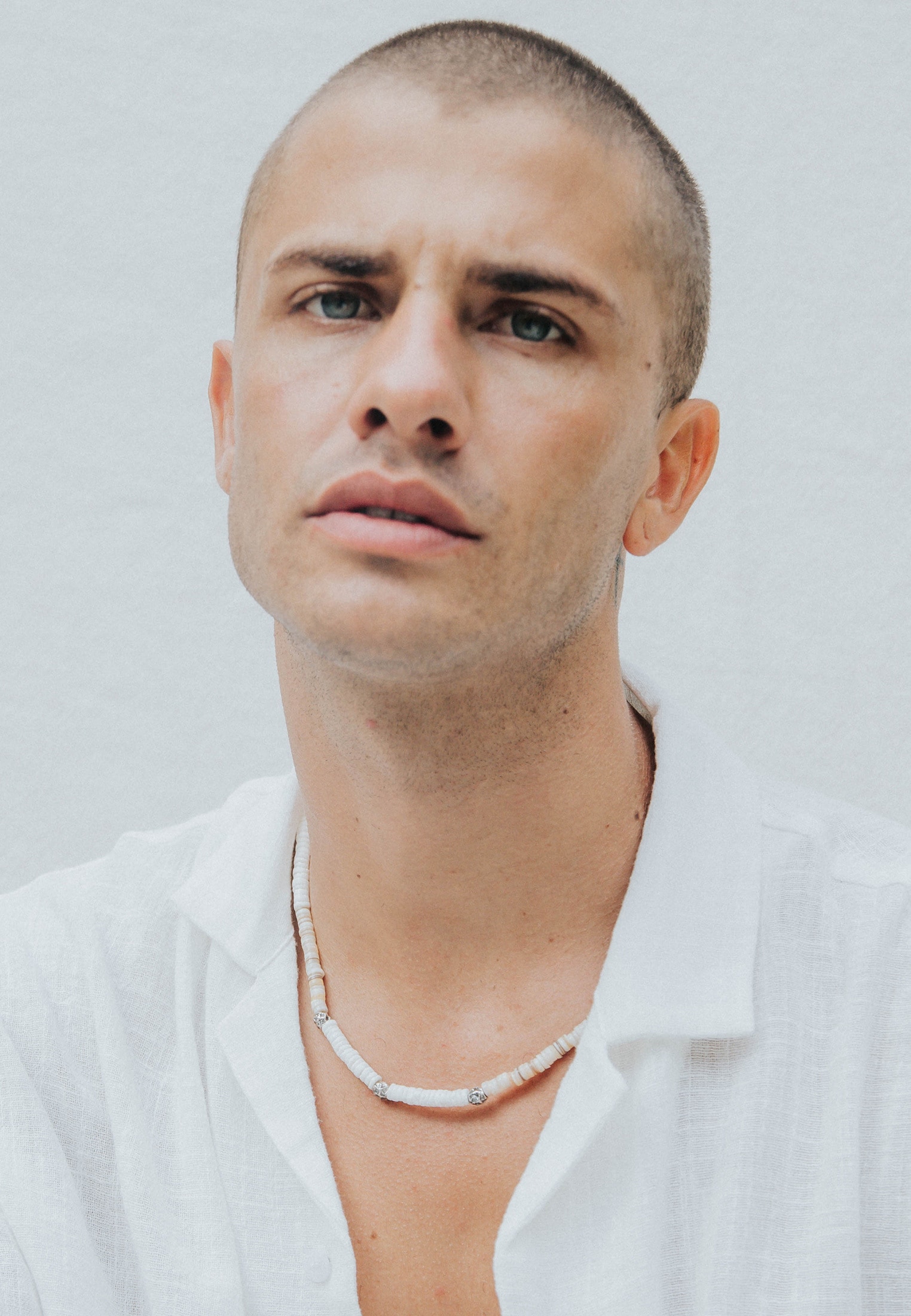 HAZE & GLORY Silberkette »Halskette Puka Muschel Halskette mit Beads 925 Silber«