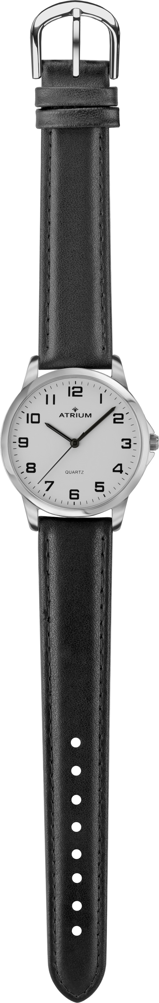 Atrium Quarzuhr Armbanduhr, Damenuhr, Herrenuhr, Lederarmband, analog