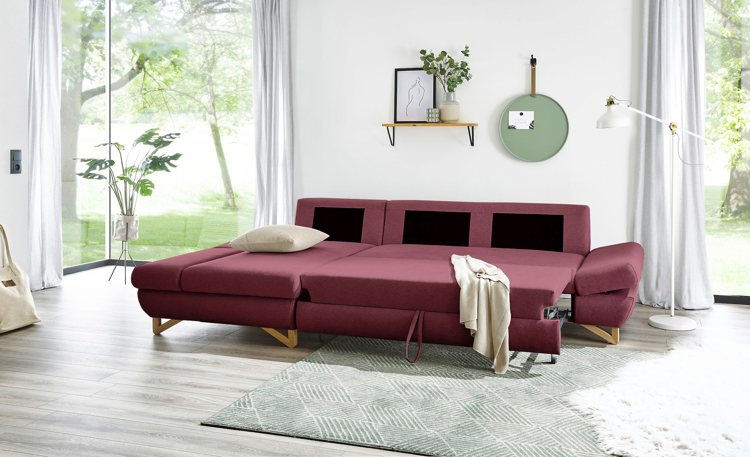 INOSIGN Schlafsofa »City/Giron«, komfortable Bettfunktion (Liegefläche 245 x 138 cm), sowie Bettkasten
