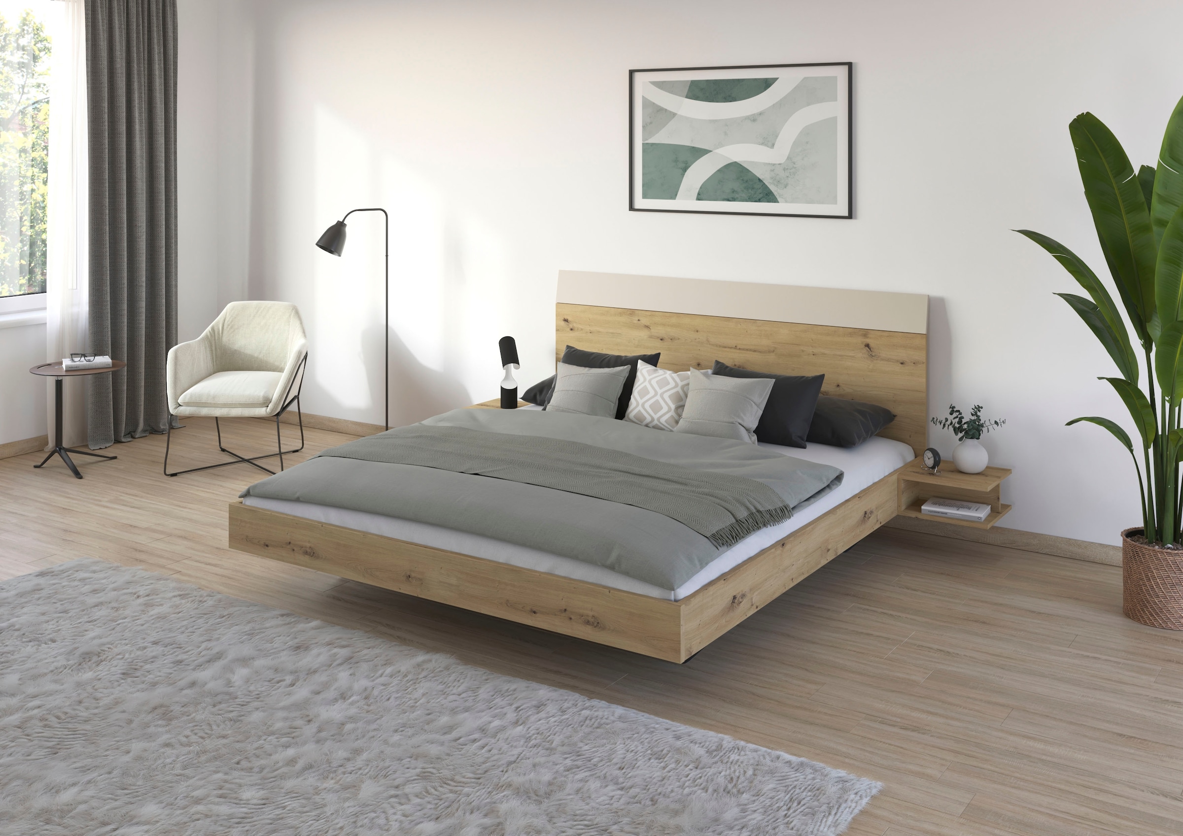 rauch Schlafzimmer-Set »Monza«, mit Schwebetürenschrank Breite 218 cm, Bettanlage in 2 Breiten