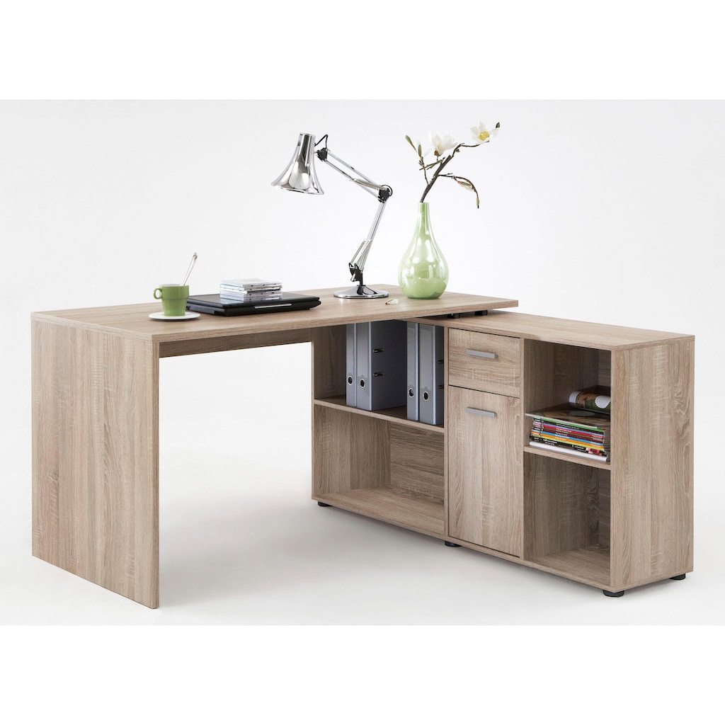 FMD Eckschreibtisch »Lex, Schreibtisch / Sideboard,«