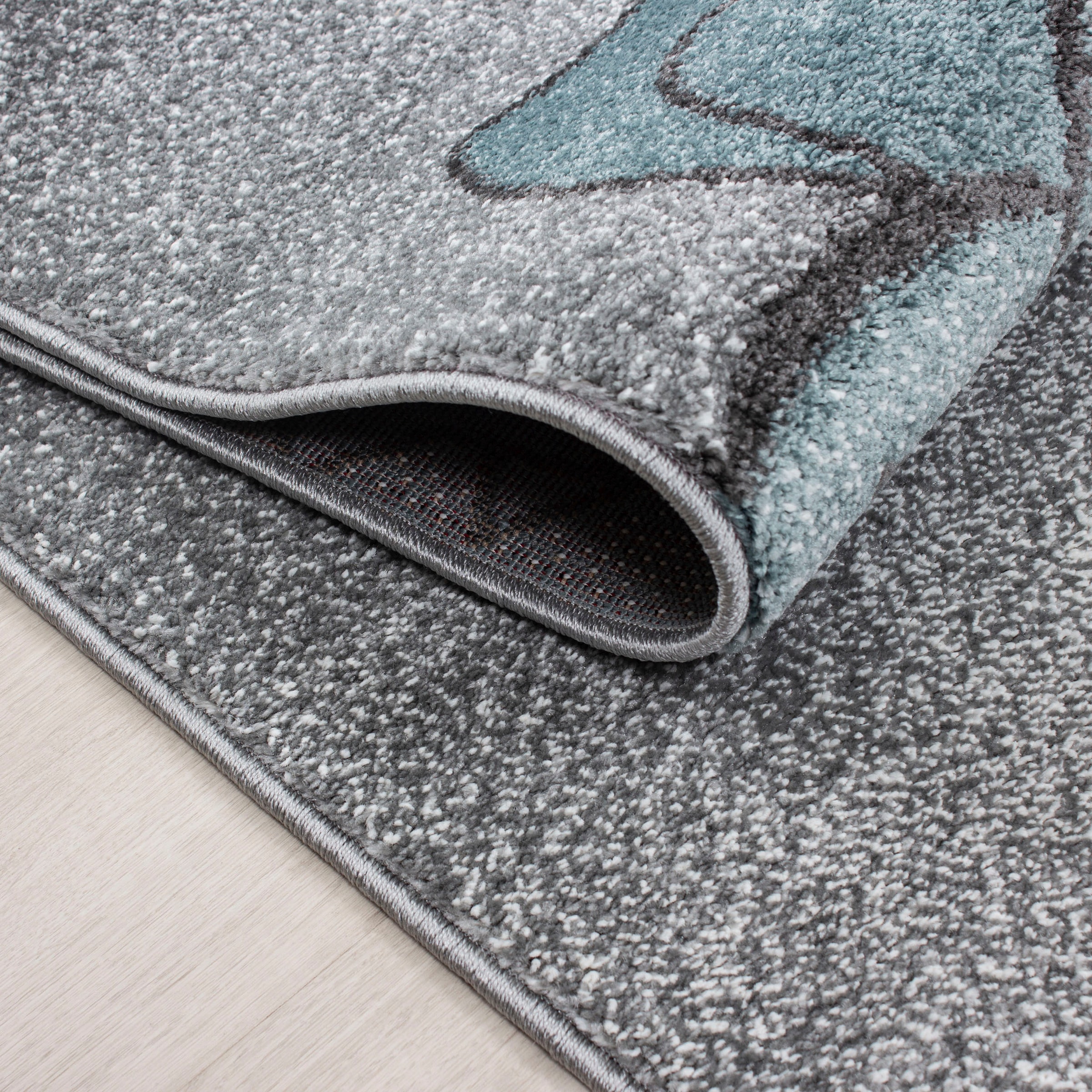 Ayyildiz Teppiche Kinderteppich »Kids 580«, rechteckig, 12 mm Höhe, auch in rund, Teddybär, Sterne Design, Kurzflor