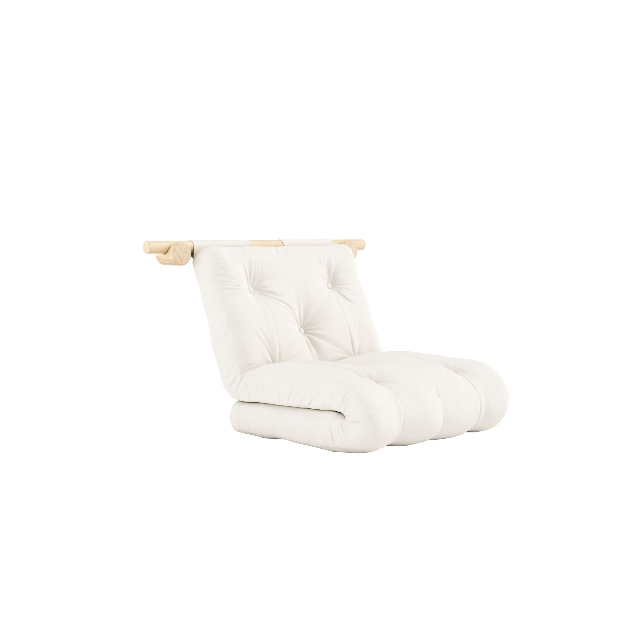 Karup Design Schlafsofa »Hooked Schlafsessel, Sitz- und Schlafplatz, Wandmontiert, platzsparend«, Futonmatratze inkl. Halterungsset aus FSC®-zertifiziertem Massivholz