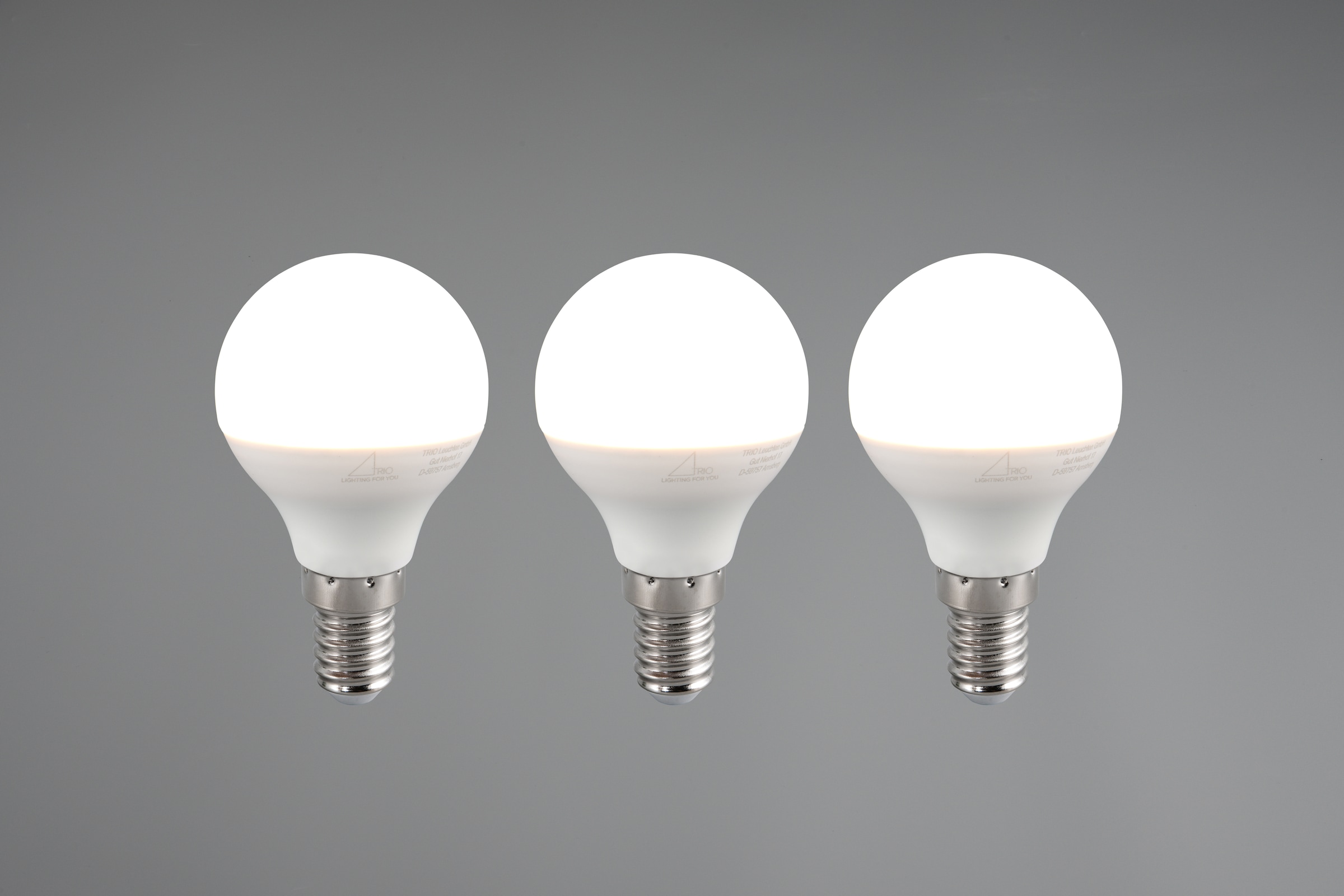 TRIO Leuchten LED-Leuchtmittel »Leuchtmittel Set E14« E14 3 Stk. Warmweiß 3er Set Leuchtmittel E14 Fassung, Glühbirne E14 LED warmweiß