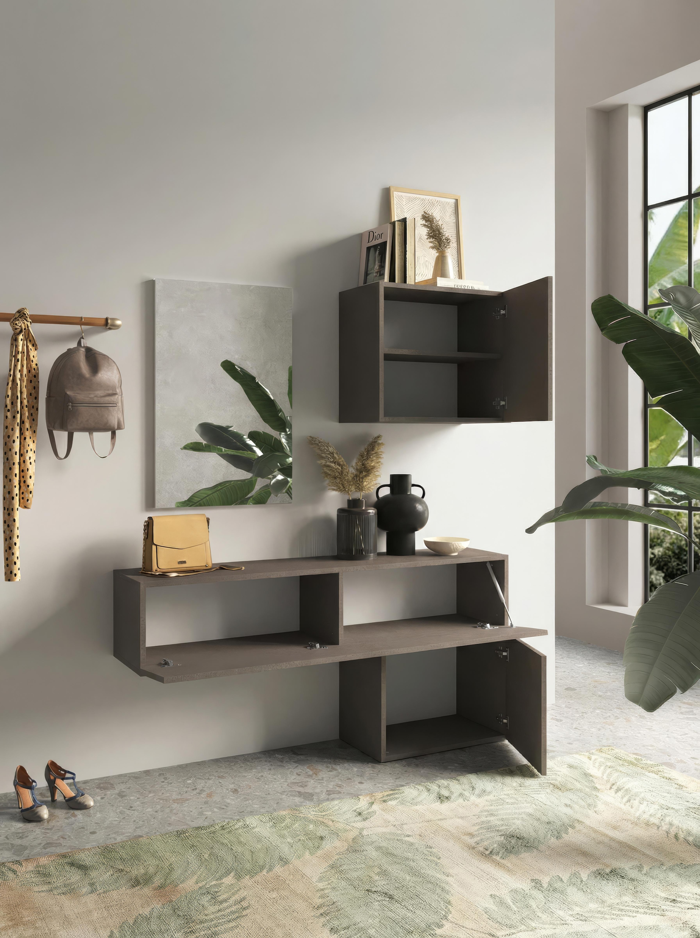 Home affaire Garderoben-Set »Infinity, 4tlg. Breite 138 cm, Höhe variabel, moderne Garderobe« Spar-Set, 4 Stk. tlg.