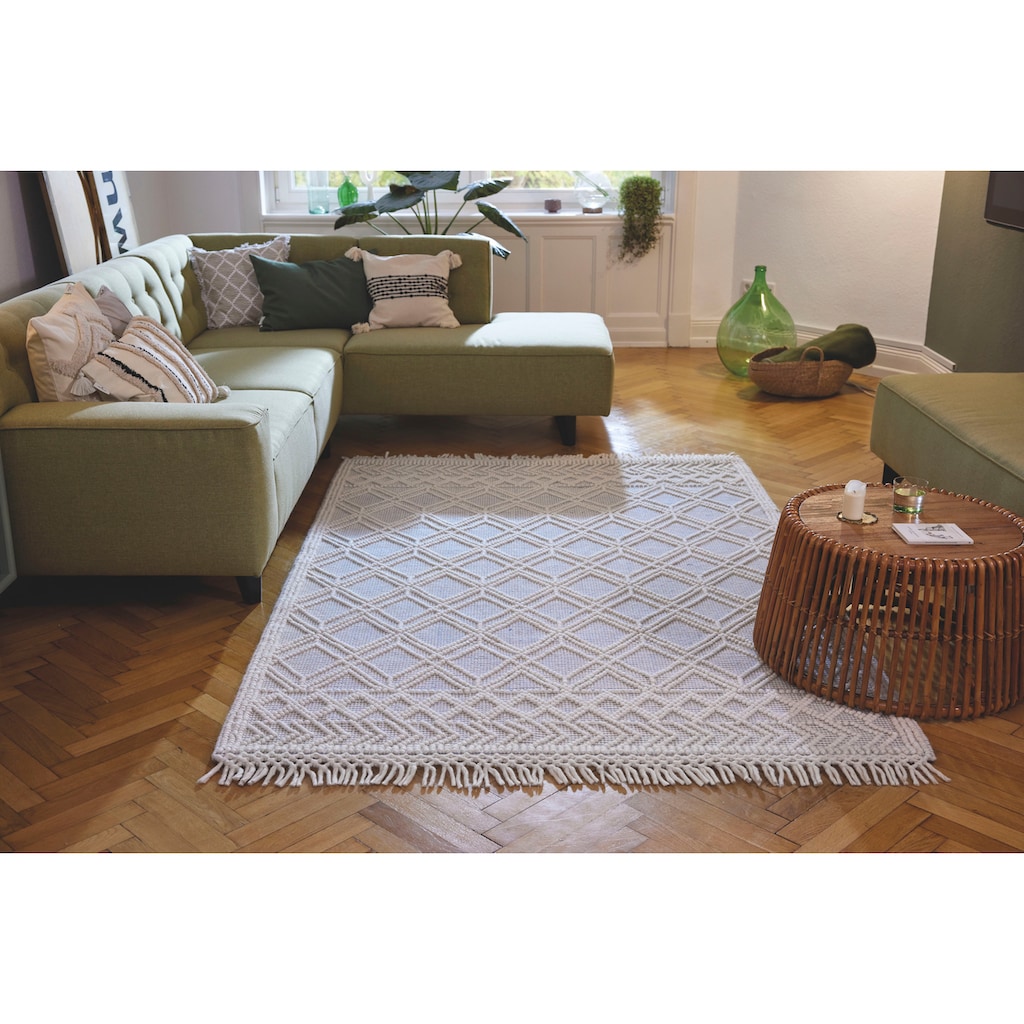 TOM TAILOR HOME Teppich »Colored Macrame«, rechteckig