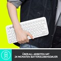 Logitech Apple-Tastatur »K380 offwhite«, (Easy-Switch-iOS Sondertasten)