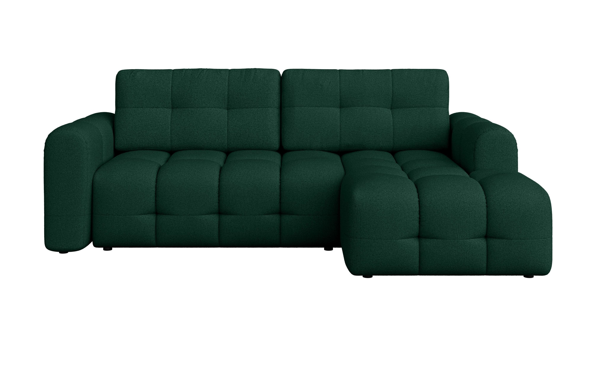 INOSIGN Ecksofa »Manilla, wahlweise mit Bettfunktion, B/T/H 265/170/91 cm«, L-Form mit Recamiere rechts/links bestellbar, Wellenunterfederung