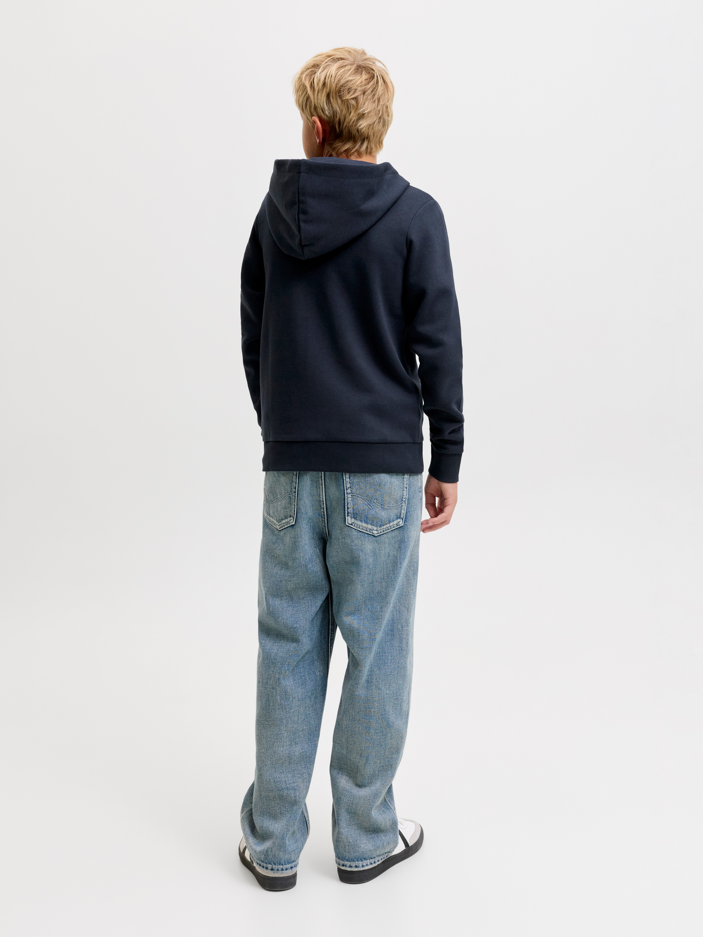 Jack & Jones Junior Kapuzensweatjacke »JJELOGO SWEAT ZIP HOOD 2 COL AW26 SN JNR« Baumwolle, regular fit