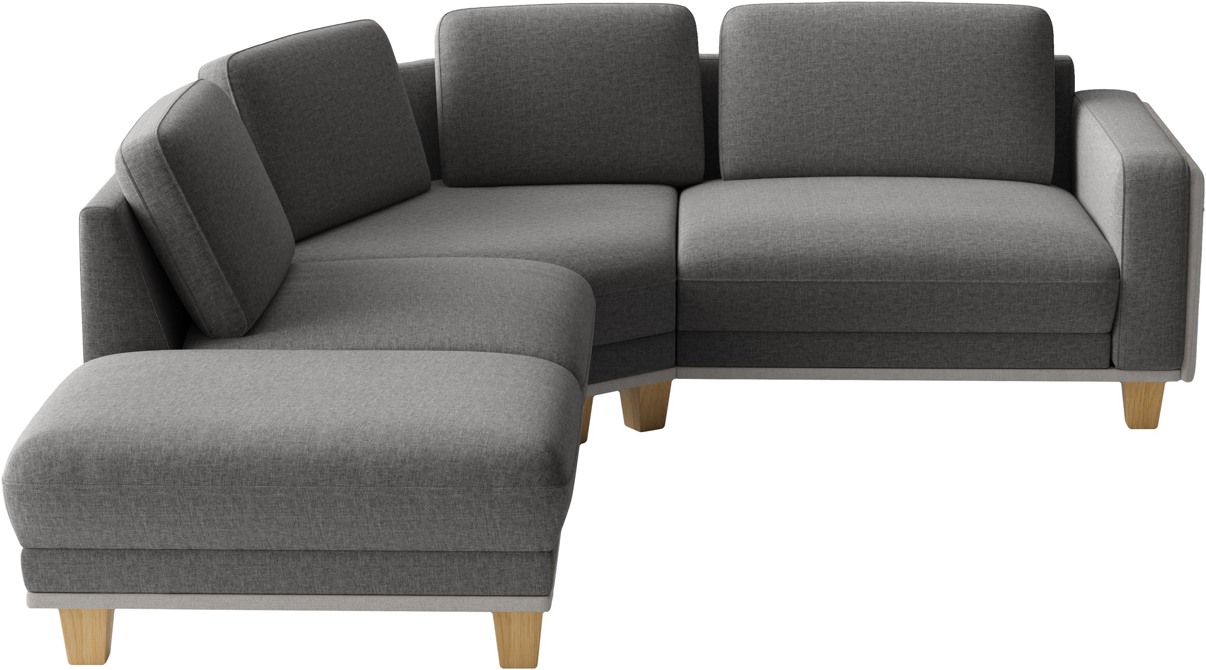 sit&more Ecksofa »Concept« Modernes Sofa in drei Fußfarben zur Auswahl