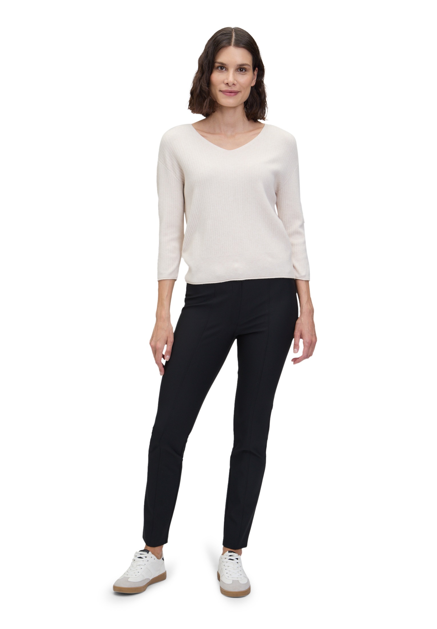 Betty Barclay Rundhalspullover »Feinstrickpullover mit V-Ausschnitt«