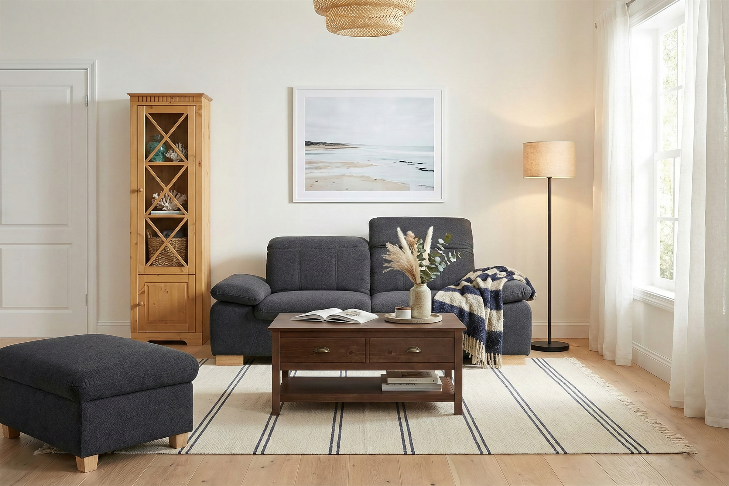 Home affaire 2,5-Sitzer »Bergamo Multifunktions-Couch, elegant und komfortabel« mit Armlehn-und Rückenfunktion, Federkern