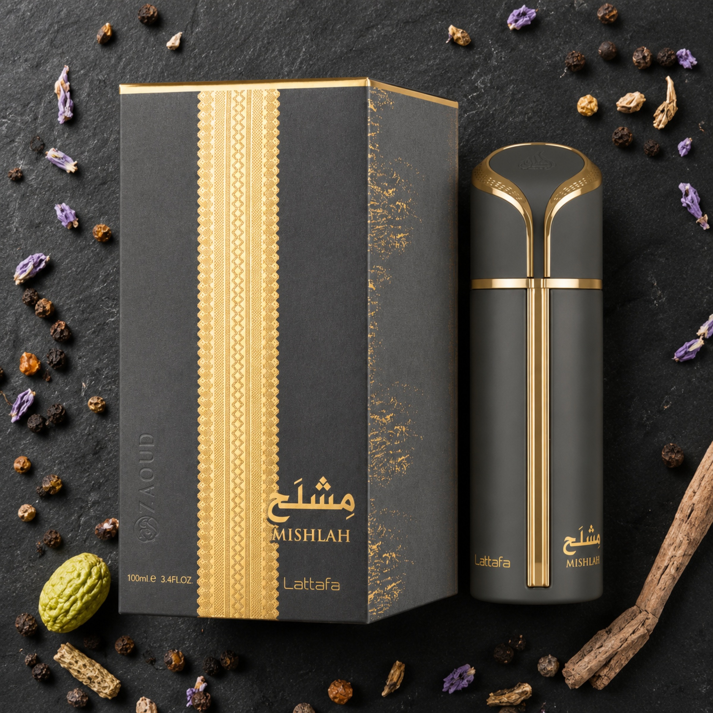Lattafa Eau de Parfum »Mishlah Eau de Parfum 100 ml« Eau de Parfum, flüssiger Duft, 100 ml Inhalt