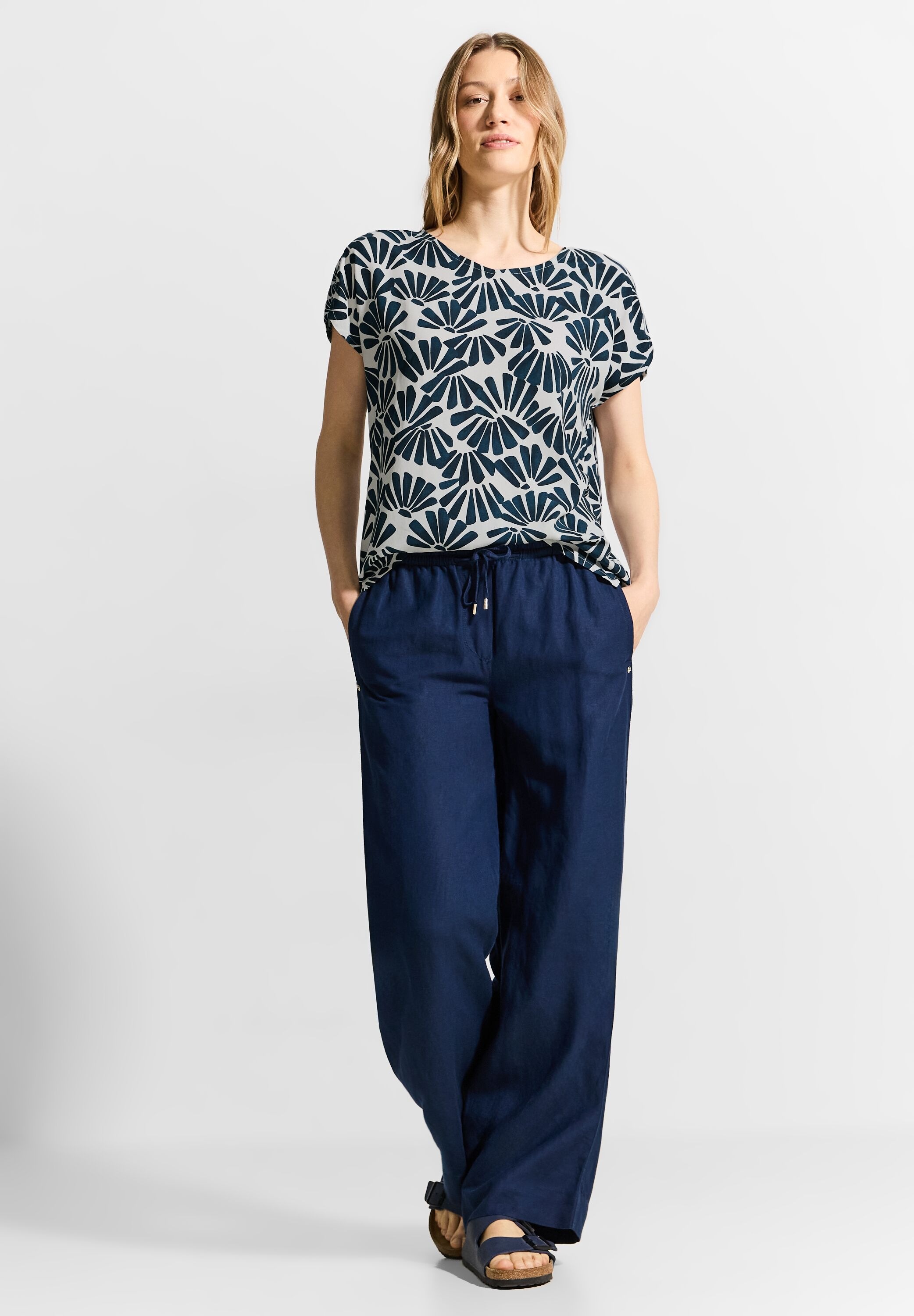Cecil Kurzarmbluse, mit All-Over Print