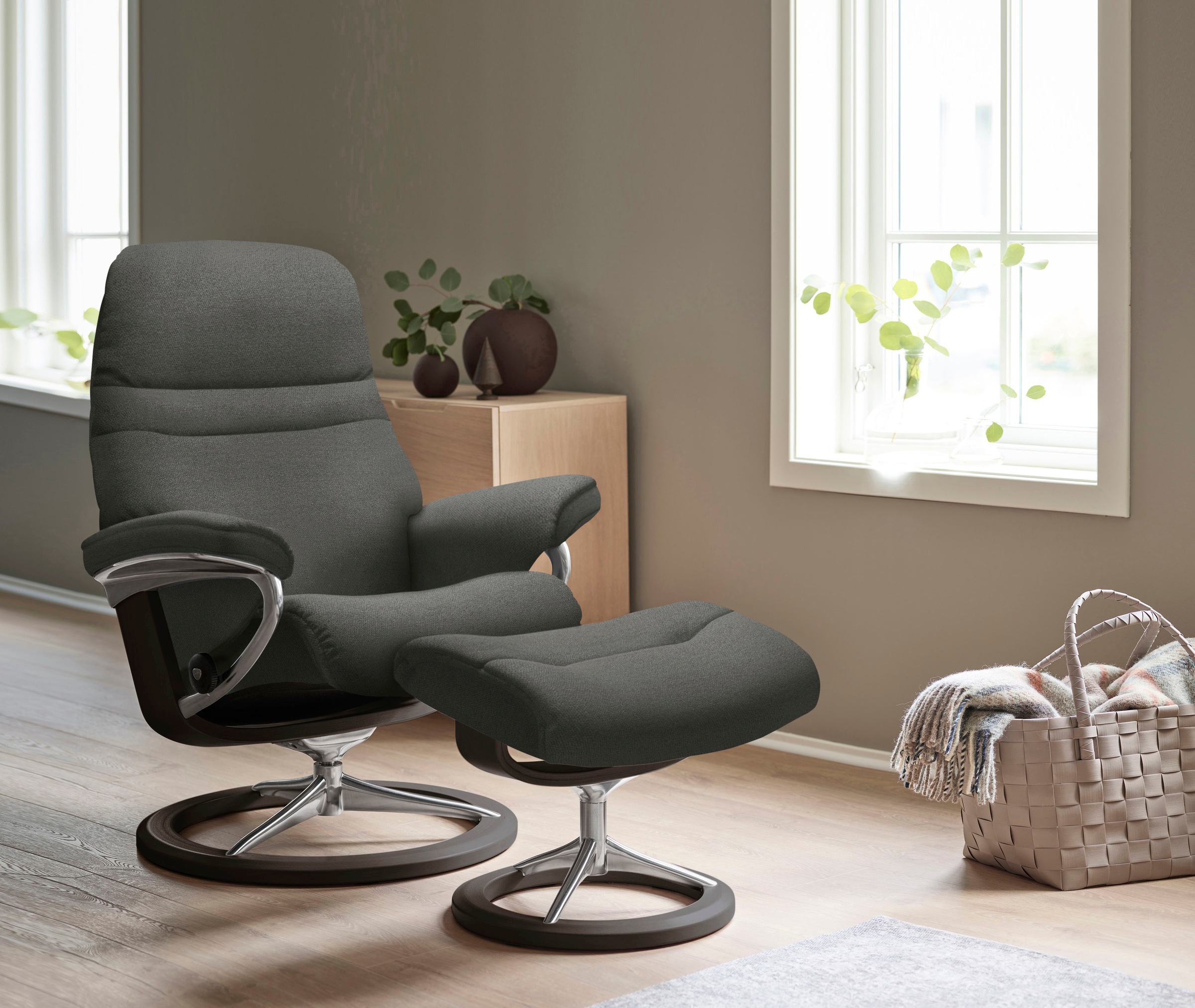 Stressless® Relaxsessel »Sunrise«, (Set, Relaxsessel mit Hocker), mit Signature Base,... kaufen
