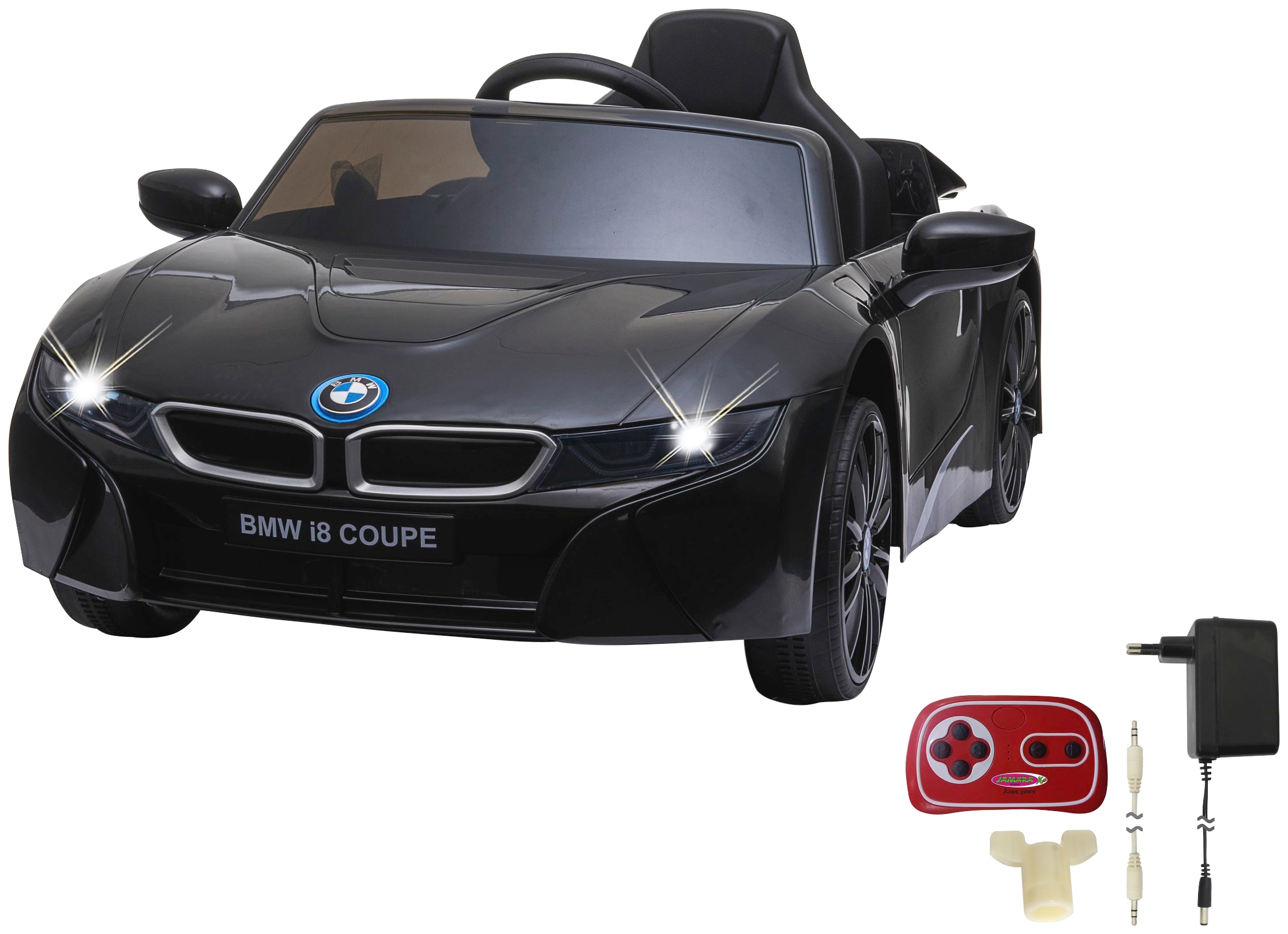 Elektro-Kinderauto »Ride-on BMW I8 Coupe schwarz«, ab 3 Jahren, bis 30 kg