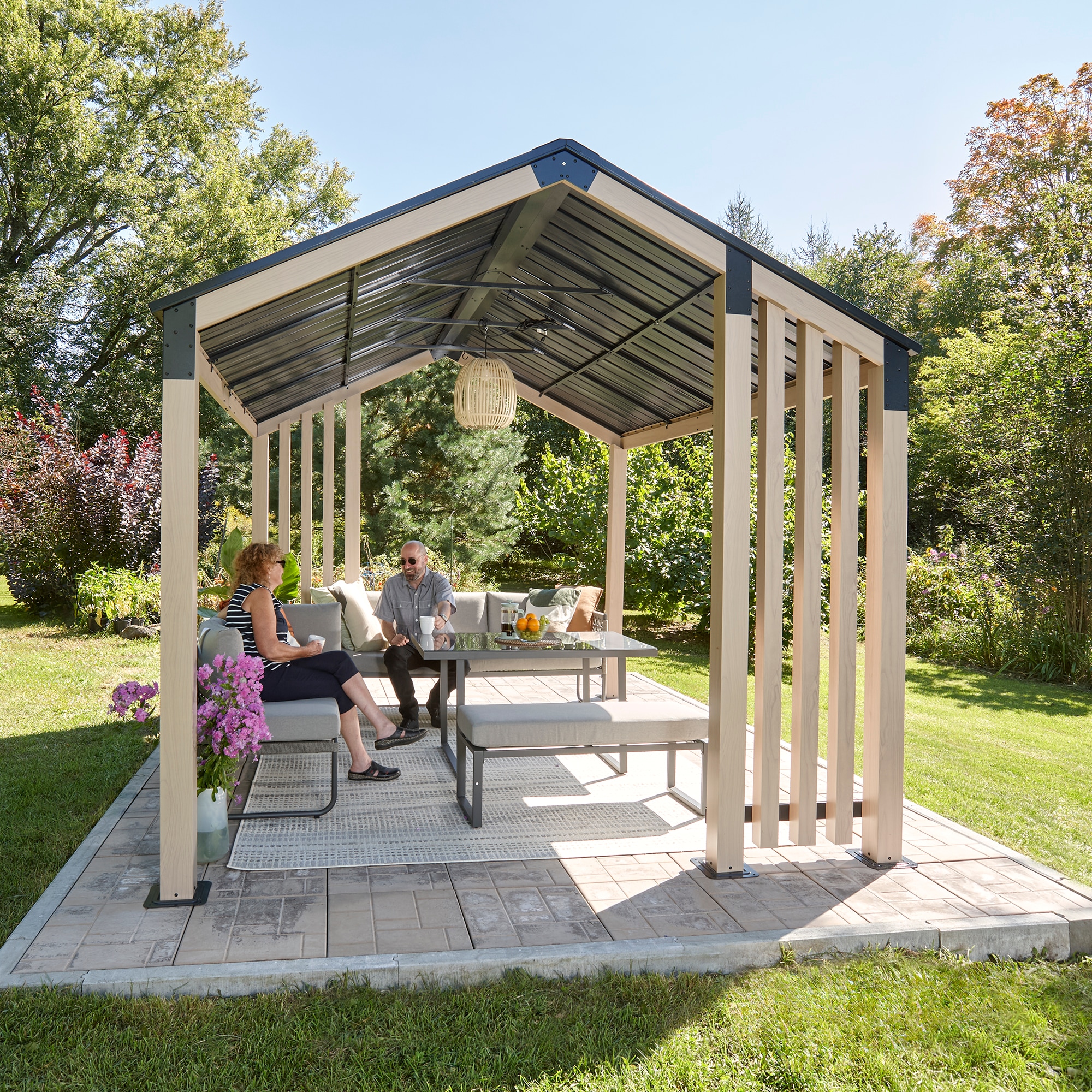 Sojag Pavillon »Lito 1012 Natur« Massive Konstruktion aus Aluminium