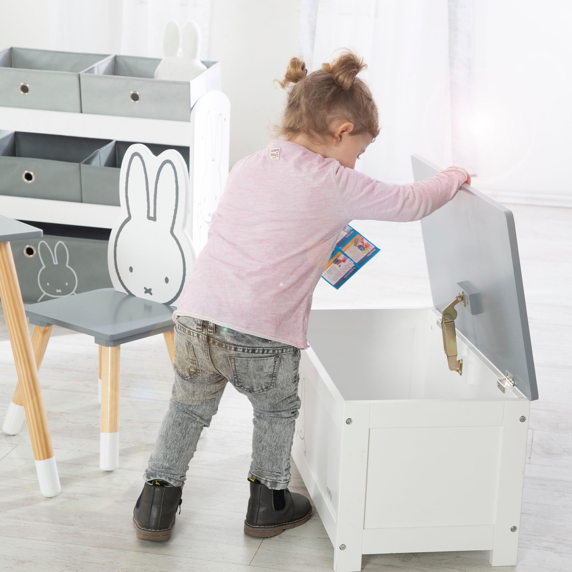 roba® Truhe »miffy®, weiß«, mit Deckelbremse; fürs Kinderzimmer