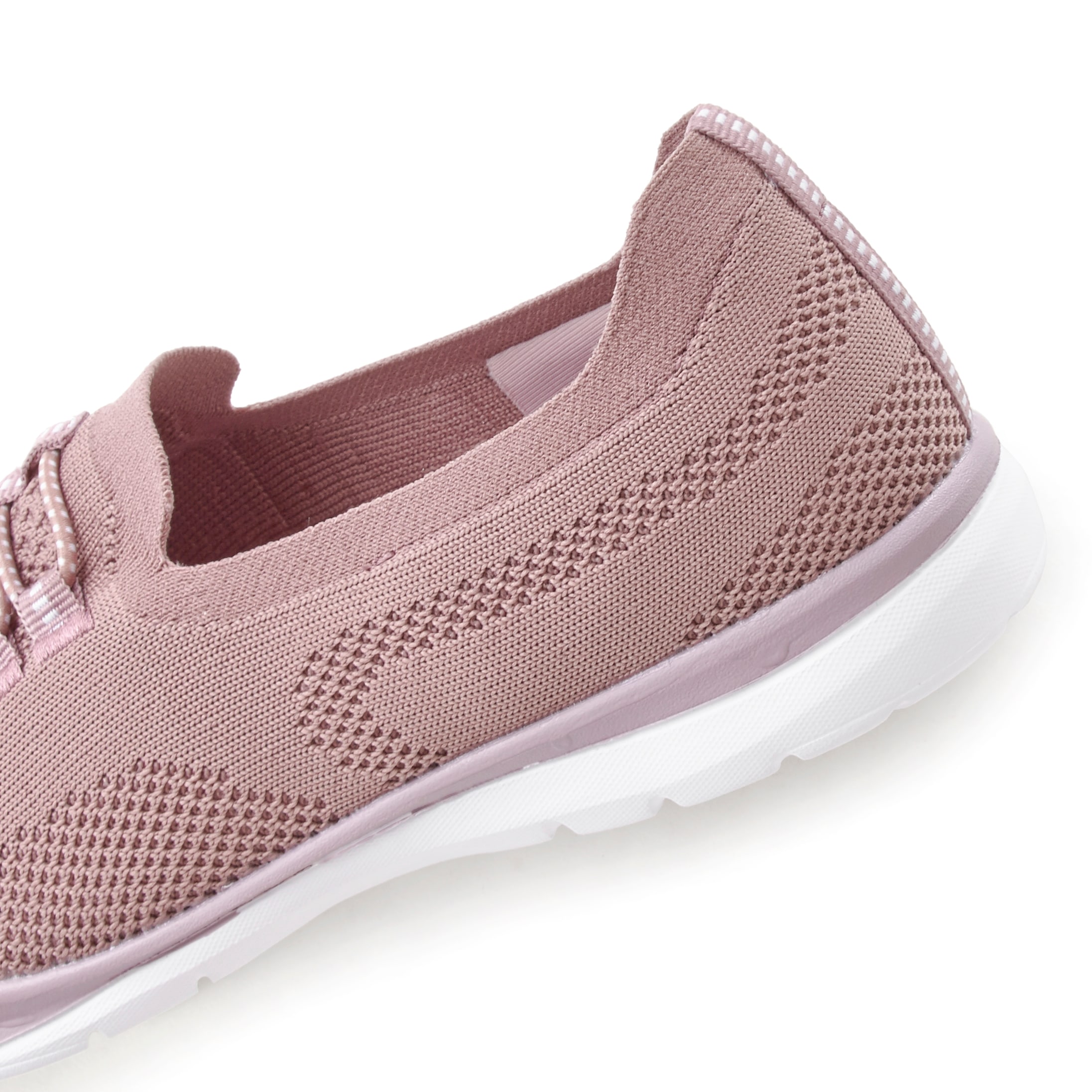 LASCANA Sneaker »Slipper, Halbschuh, leichtes Meshmaterial«, zum Reinschlüpfen mit elastischen Schnürbändern VEGAN