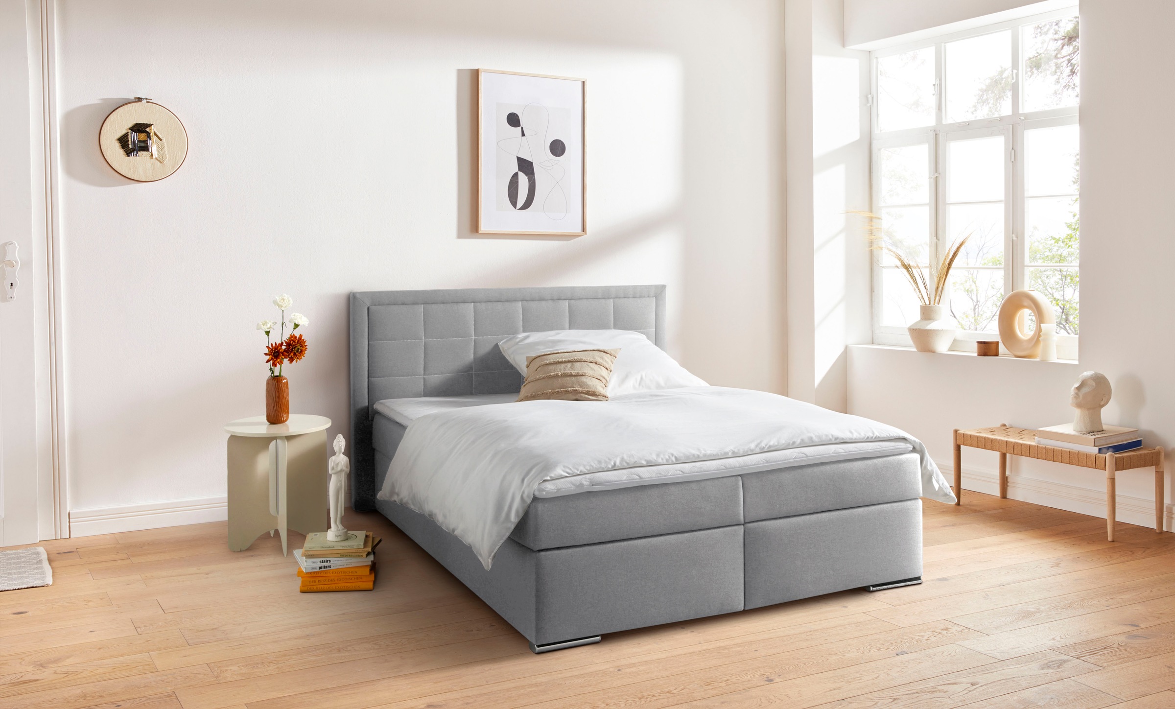 COLLECTION AB, Boxbett »"Athena", OTTOs Choice, Topseller wahlweise mit Bettkasten« inkl. Topper bei Ausführung mit Matratze, in Härtegraden H2, H3, 