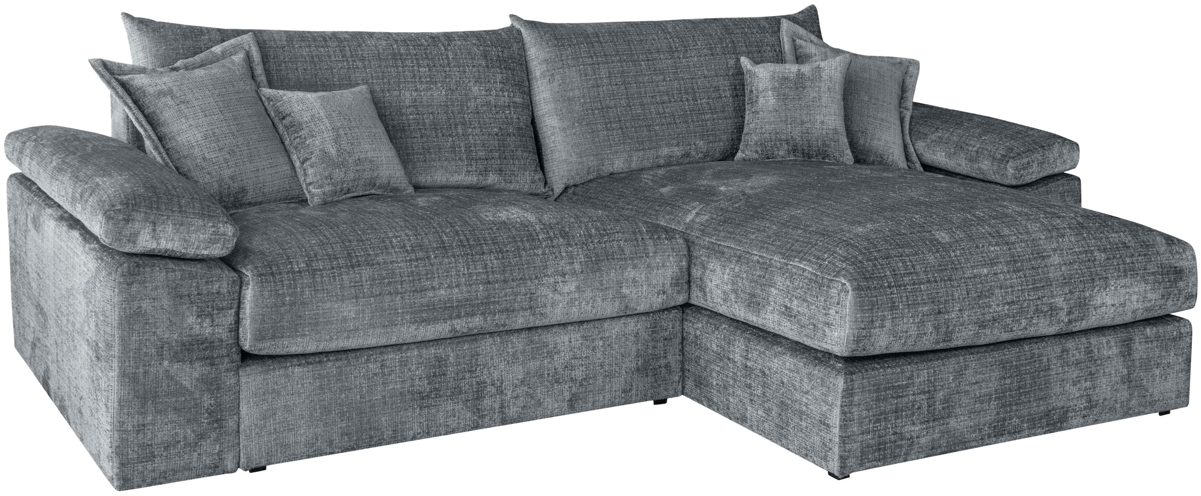 Home affaire Ecksofa »Soft&Cosy XXL L-Form - Breite 303 cm«, Mega-Sofa, Cord oder Chenille-Struktur, Federkern-Polsterung