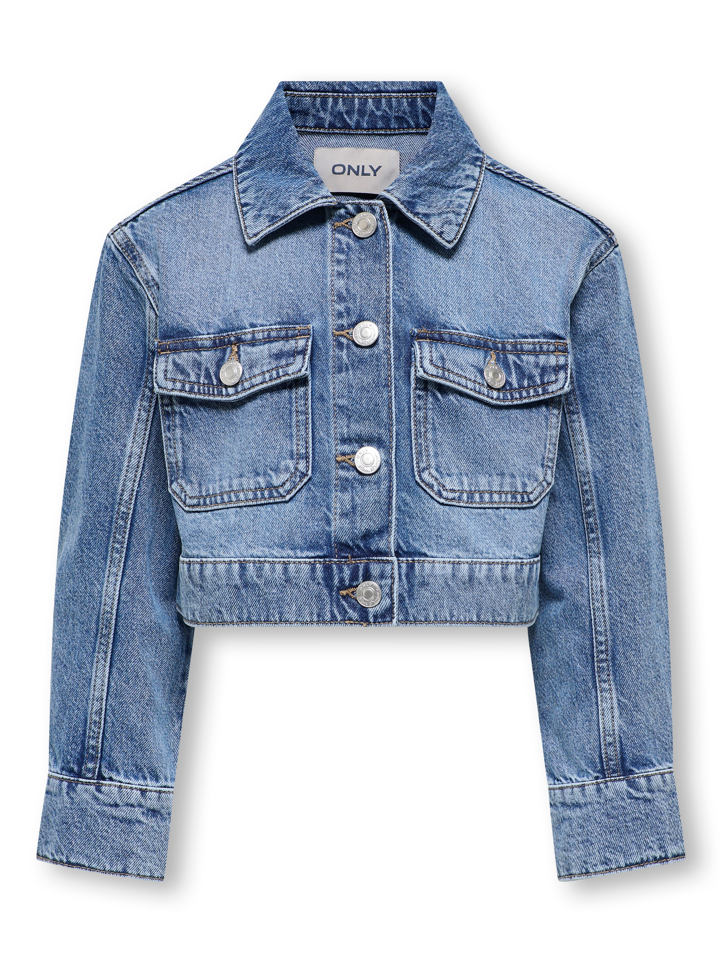KIDS ONLY Jeansjacke »KOGLUMI LS JACKET DNM PIM NOOS«, kurz, in klassischer Form