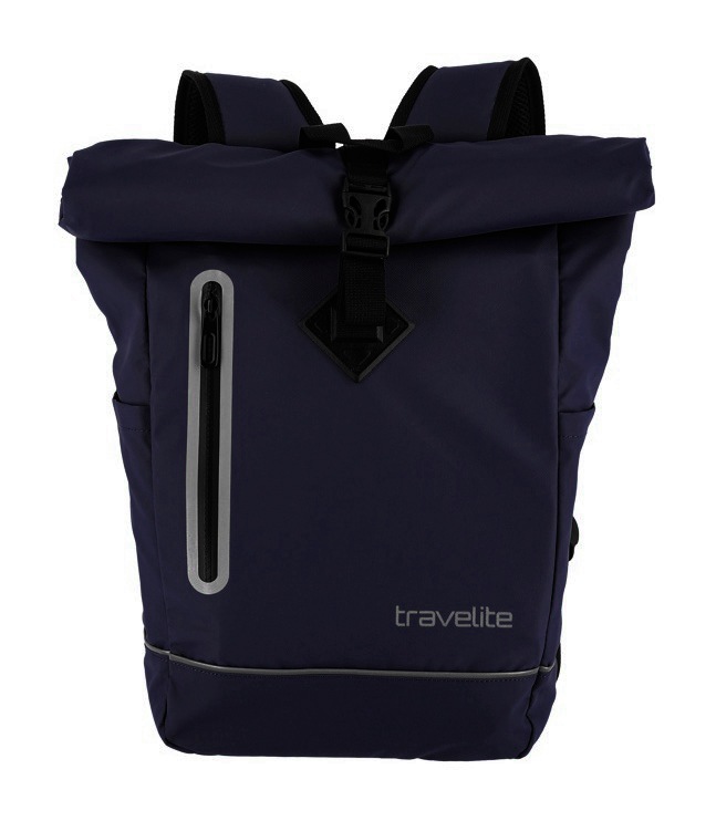 travelite Freizeitrucksack "BASICS Roll-Up Rucksack aus Plane" mit variablem Roll-Up-Verschluss