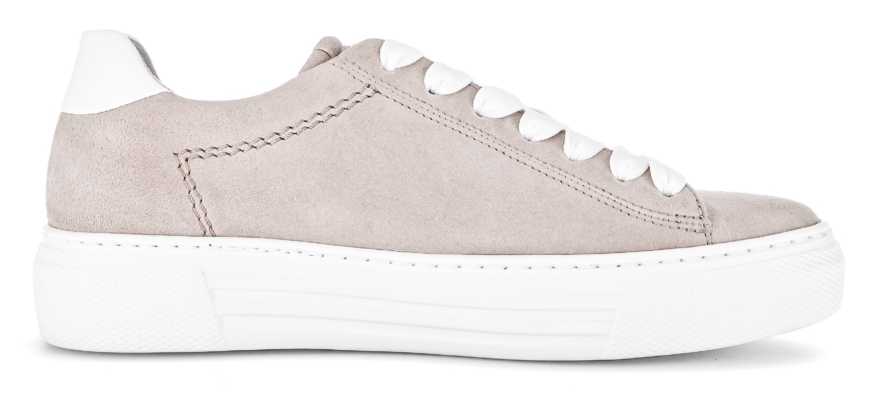 Gabor Plateausneaker »FLORENZ«, Freizeitschuh, Halbschuh, Schnürschuh mit Ziernähten, G-Weite