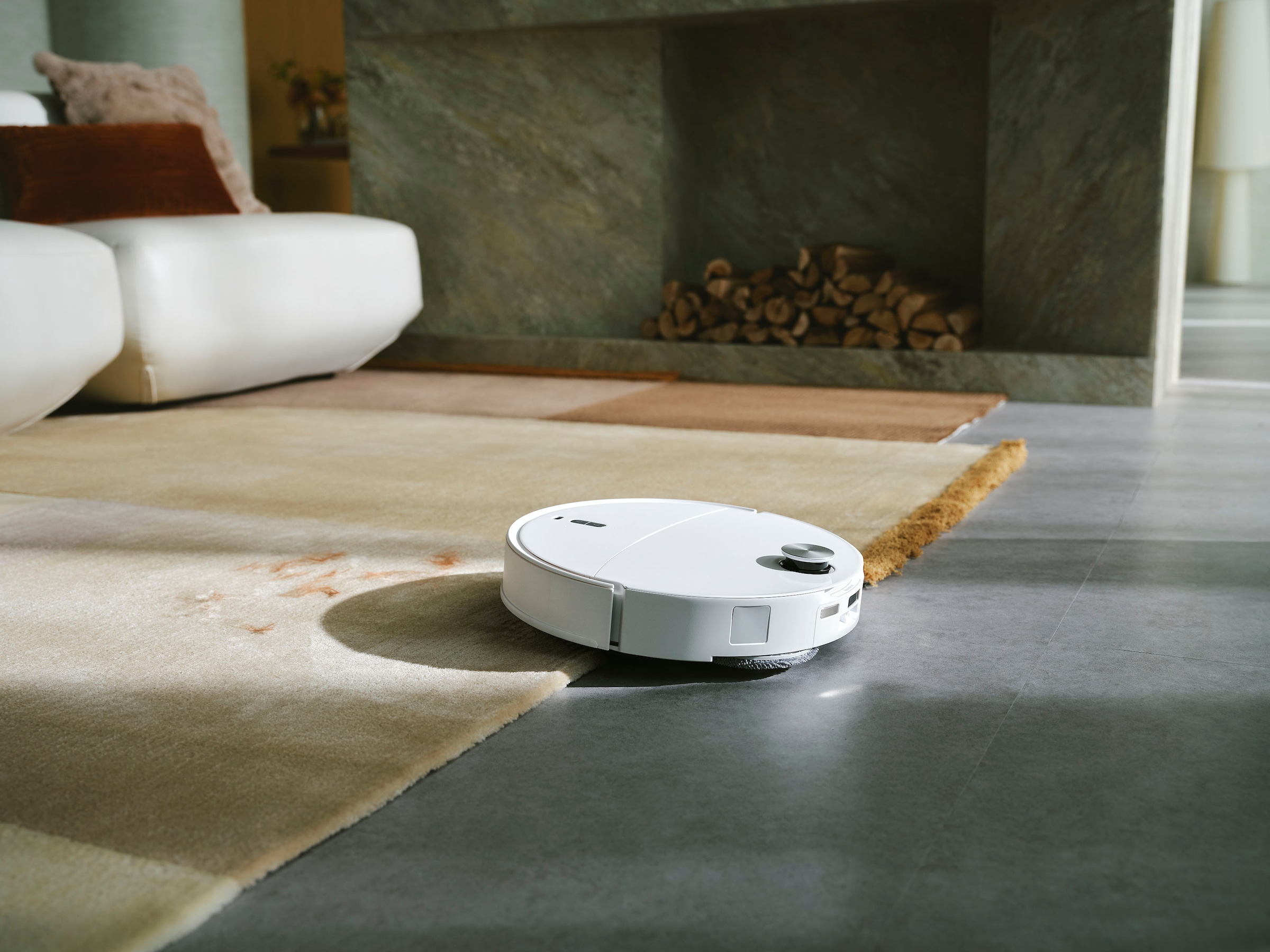 Roborock Nass-Trocken-Saugroboter »Qrevo Curv 2 Pro mit Wischfunktion« FlexiArm Design Seitenbürste, DuoDivide Bürste, autom. Moppreinigung.