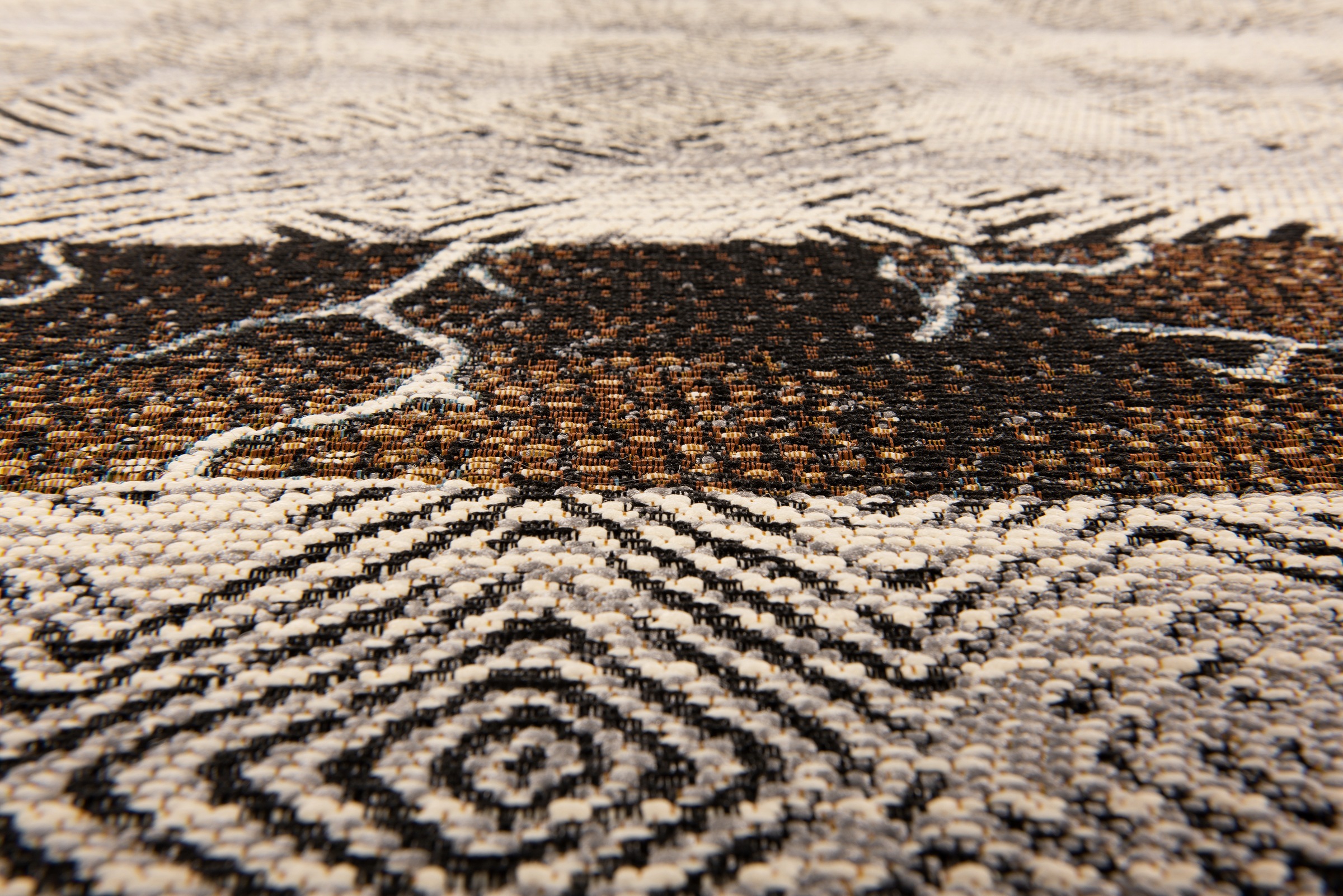 Gino Falcone Teppich »Outdoor-Africa 43« rechteckig 5 mm Höhe Flachgewebe, In- und Outdoor geeignet, Wohnzimmer