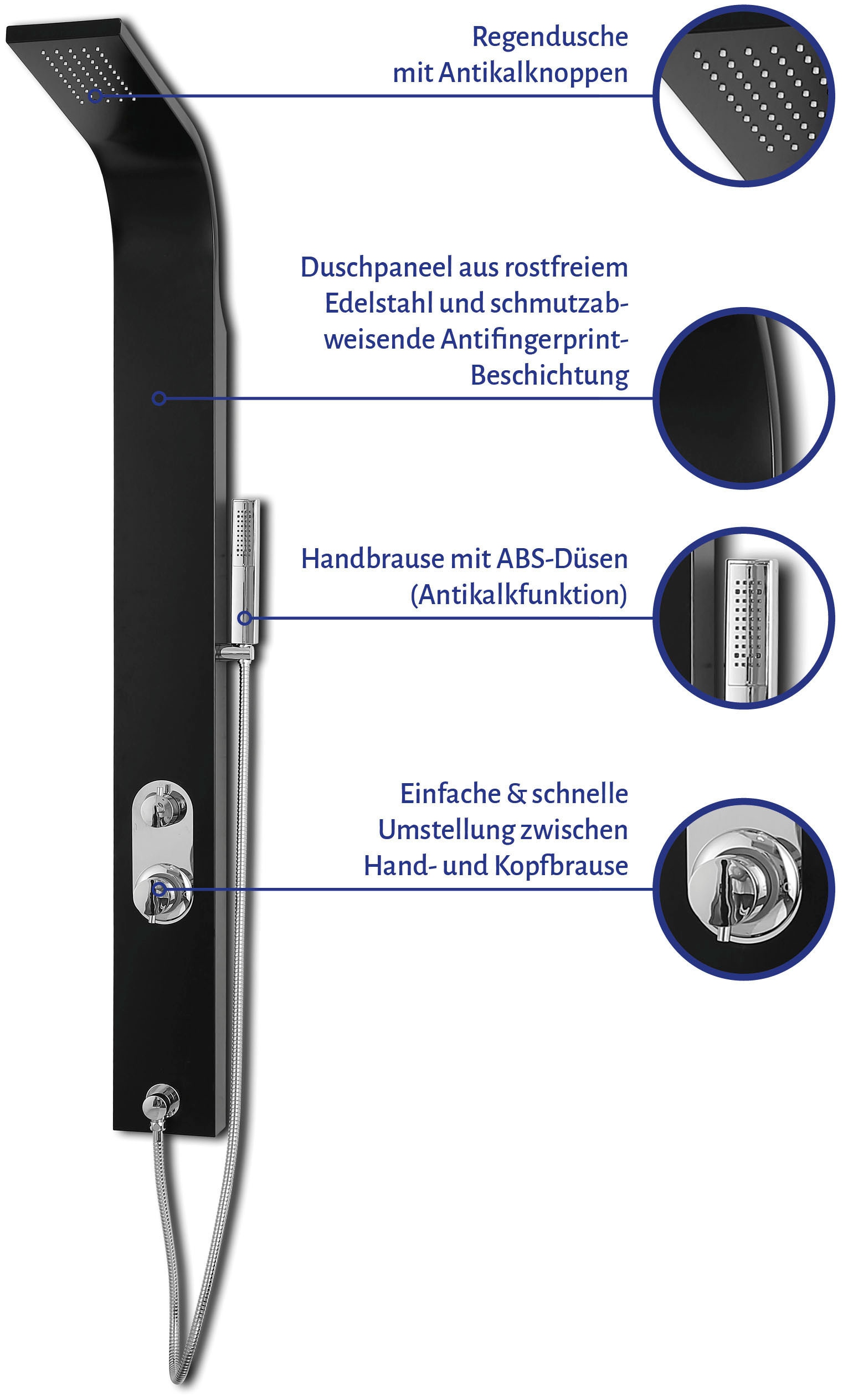 Marwell Duschsäule »Care« inkl. Duschkopf und Handbrause