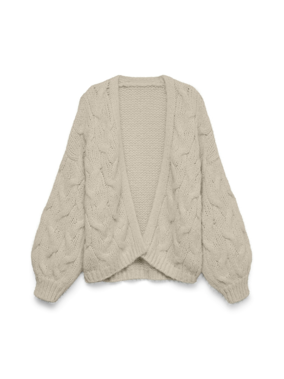 Vero Moda Strickjacke »VMMAYBE LS OPEN CABLE CARDIGAN NOOS« Kunstfaser, mit Zopfstrickmuster