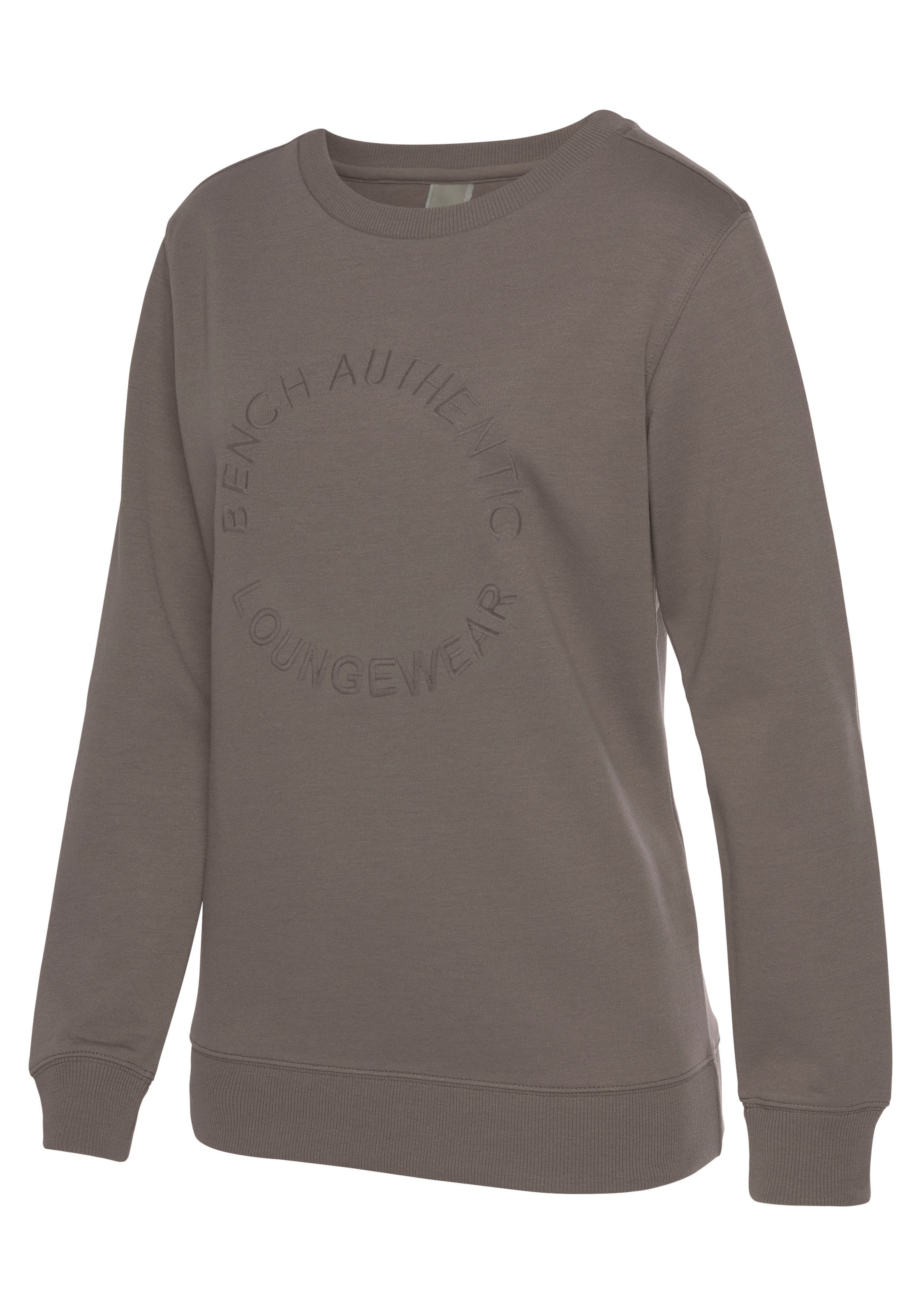 Bench. Loungewear Sweatshirt »mit Logostickerei«, mit runder Logostickerei, Loungeanzug