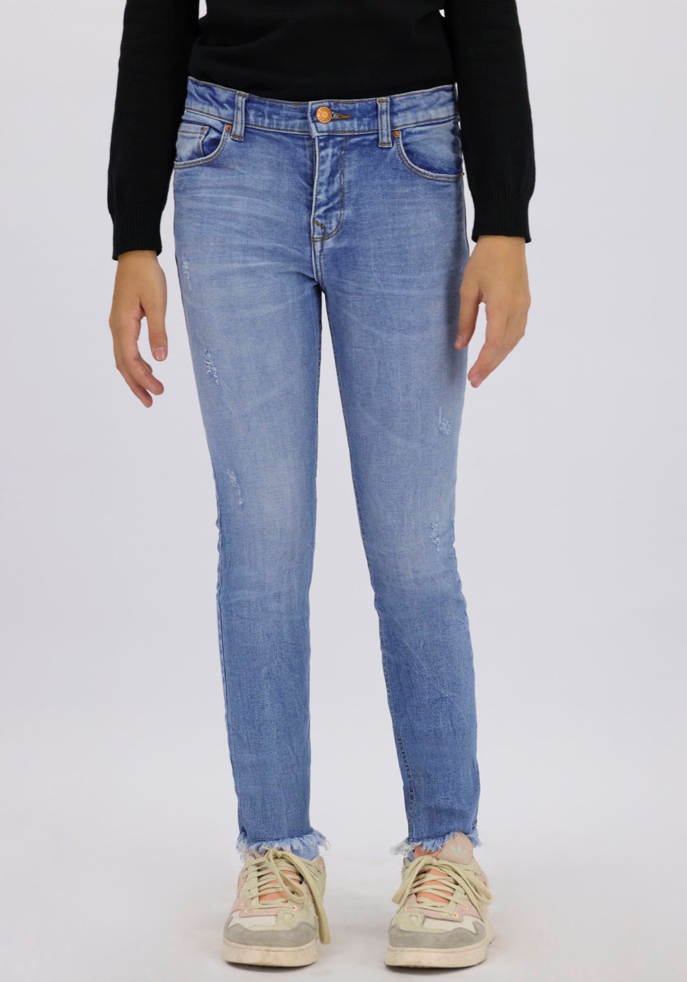 LTB Skinny-fit-Jeans »AMY«, mit Destroyed-Effekten, for ♕ GIRLS bei