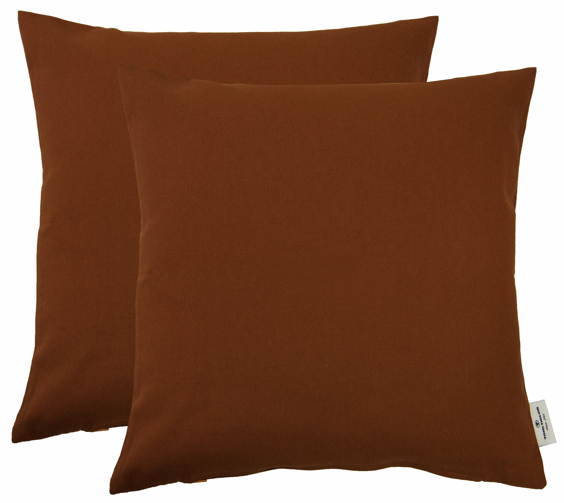 TOM TAILOR HOME "Dove" unifarben, Kissenhüllen ohne Füllung, 2er Pack