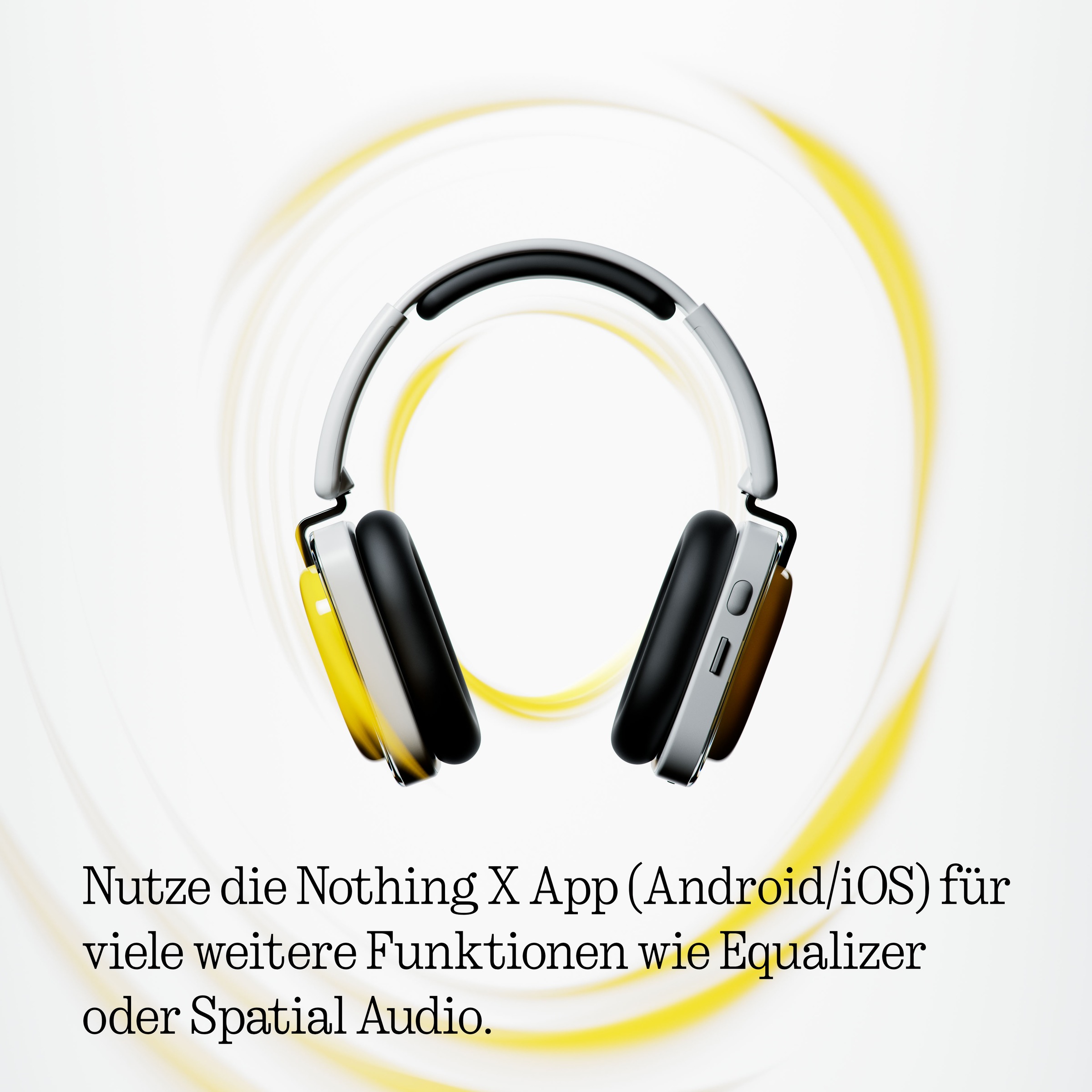 NOTHING Headset »Headphone (a)« Bluetooth Active Noise Cancelling (ANC) | Freisprechfunktion | Hi-Res | Transparenzmodus