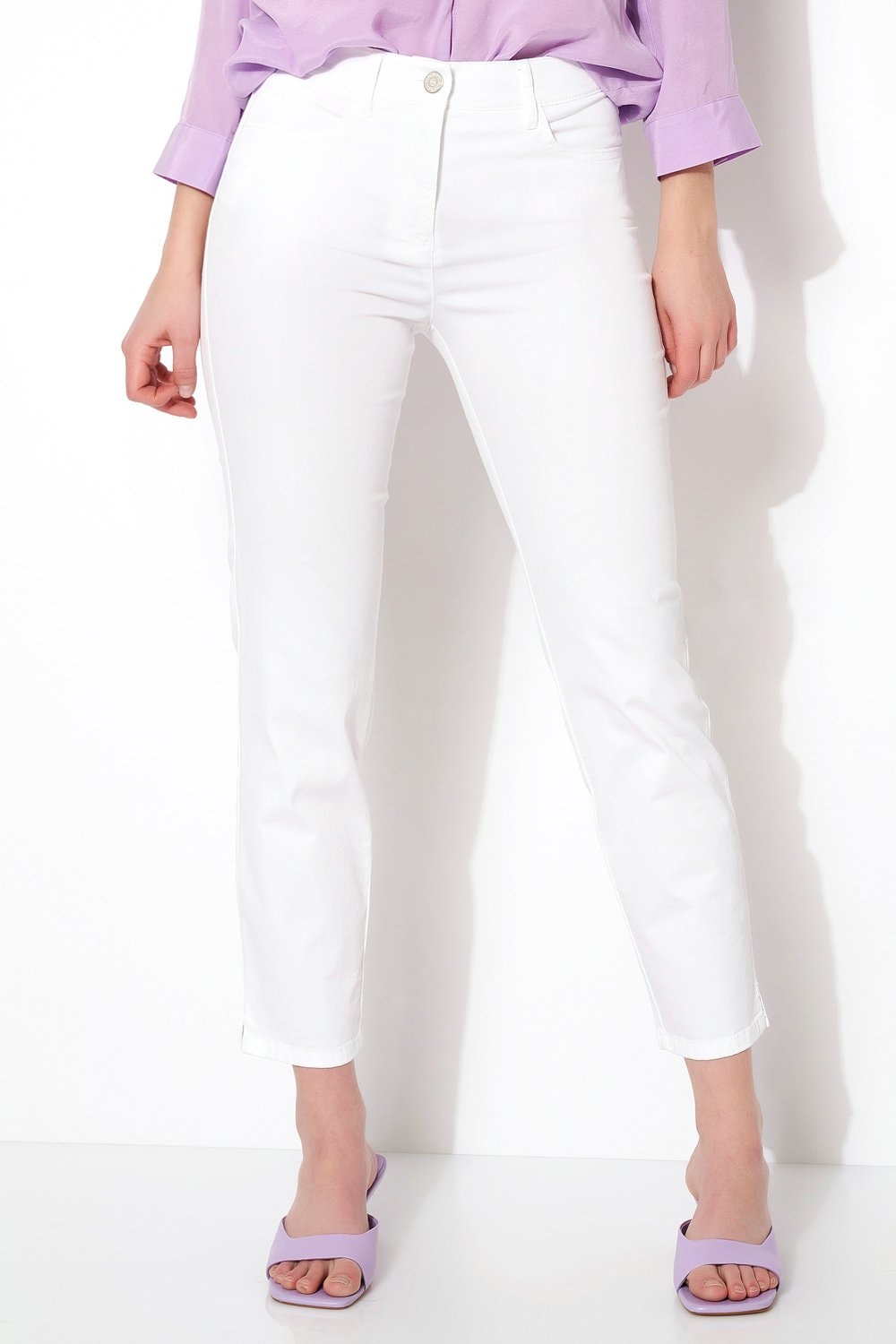 TONI 7/8-Jeans, geschlitzt, mit Stretch