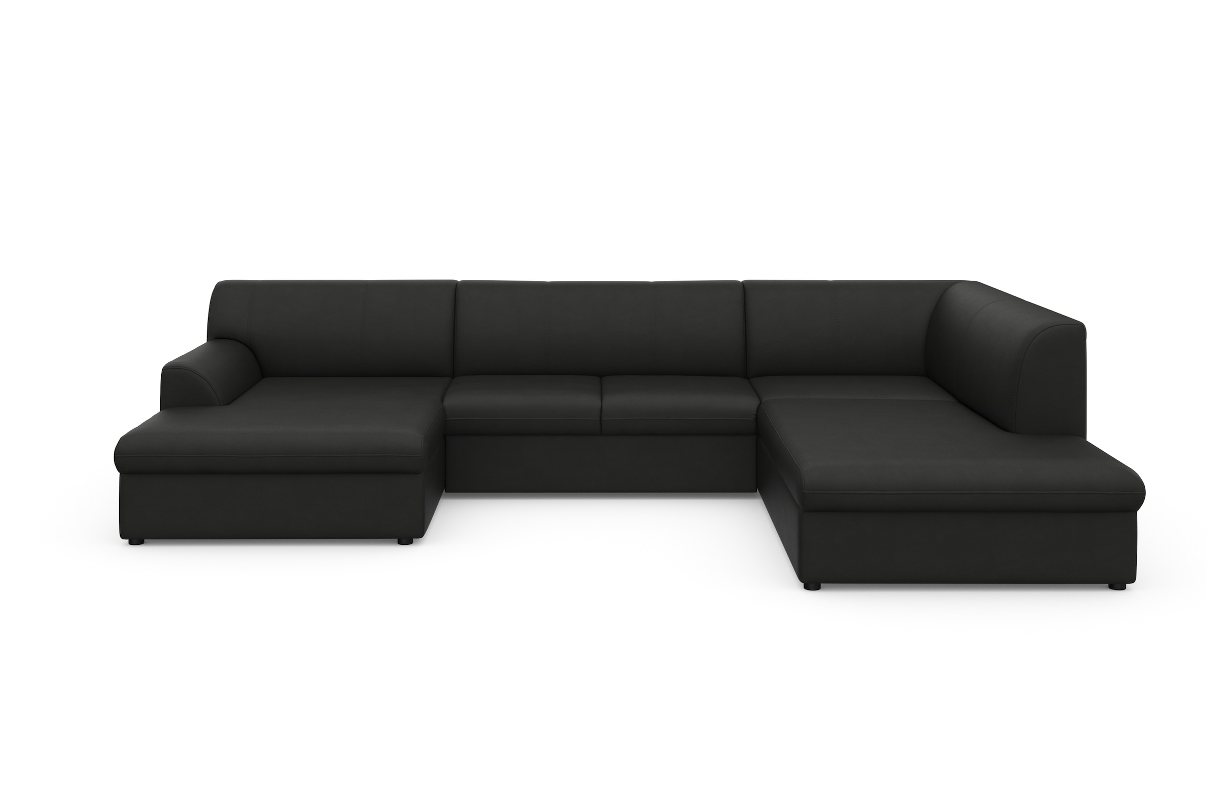 DOMO collection Wohnlandschaft »Topper, elegant und zeitlos, komfortabel, U-Form«, wahlweise mit Bettfunktion