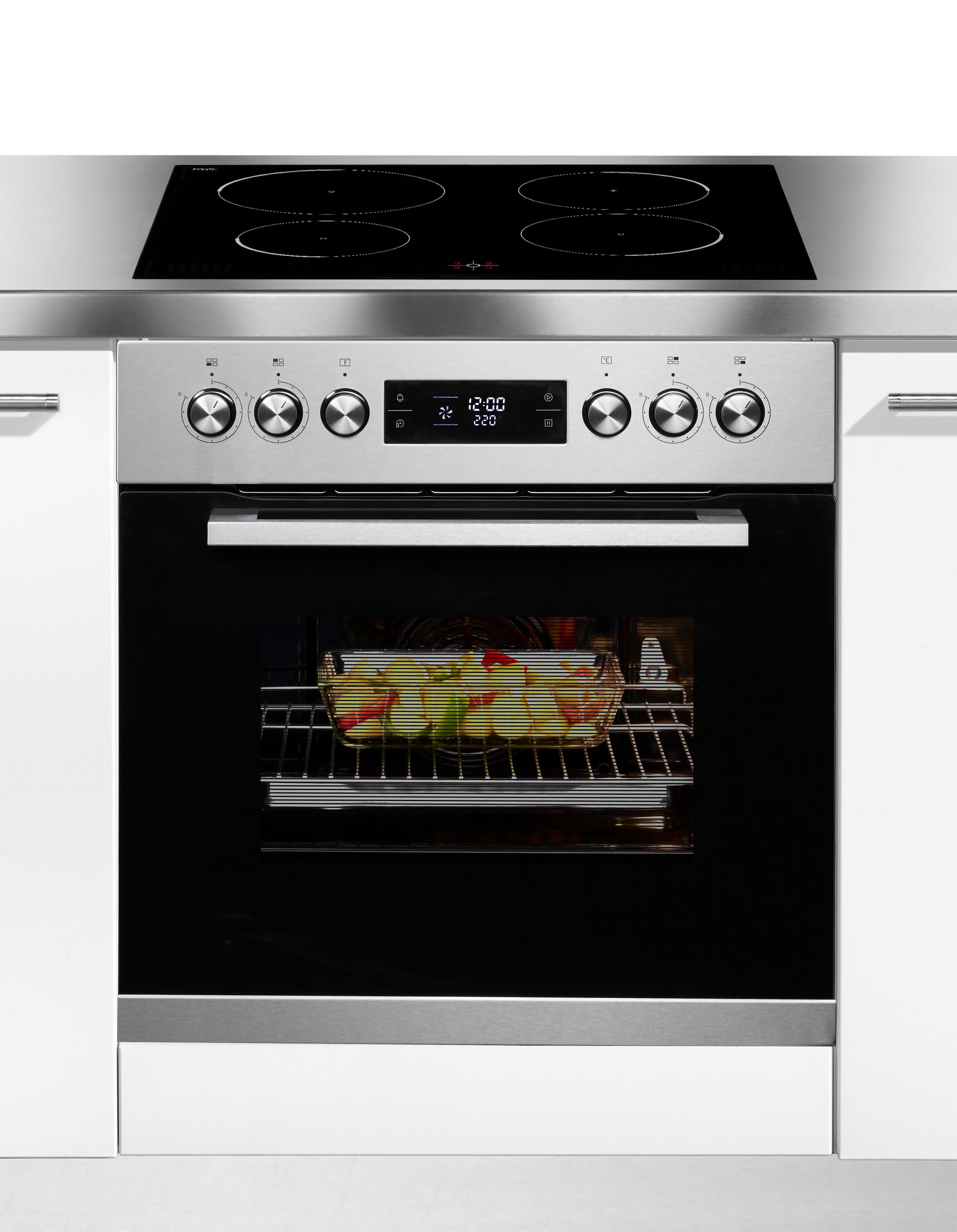 Hanseatic Induktions Herd-Set »65C90C7-E11B200«, Das Wasser sehr schnell zum Kochen bringen, dank Induktion