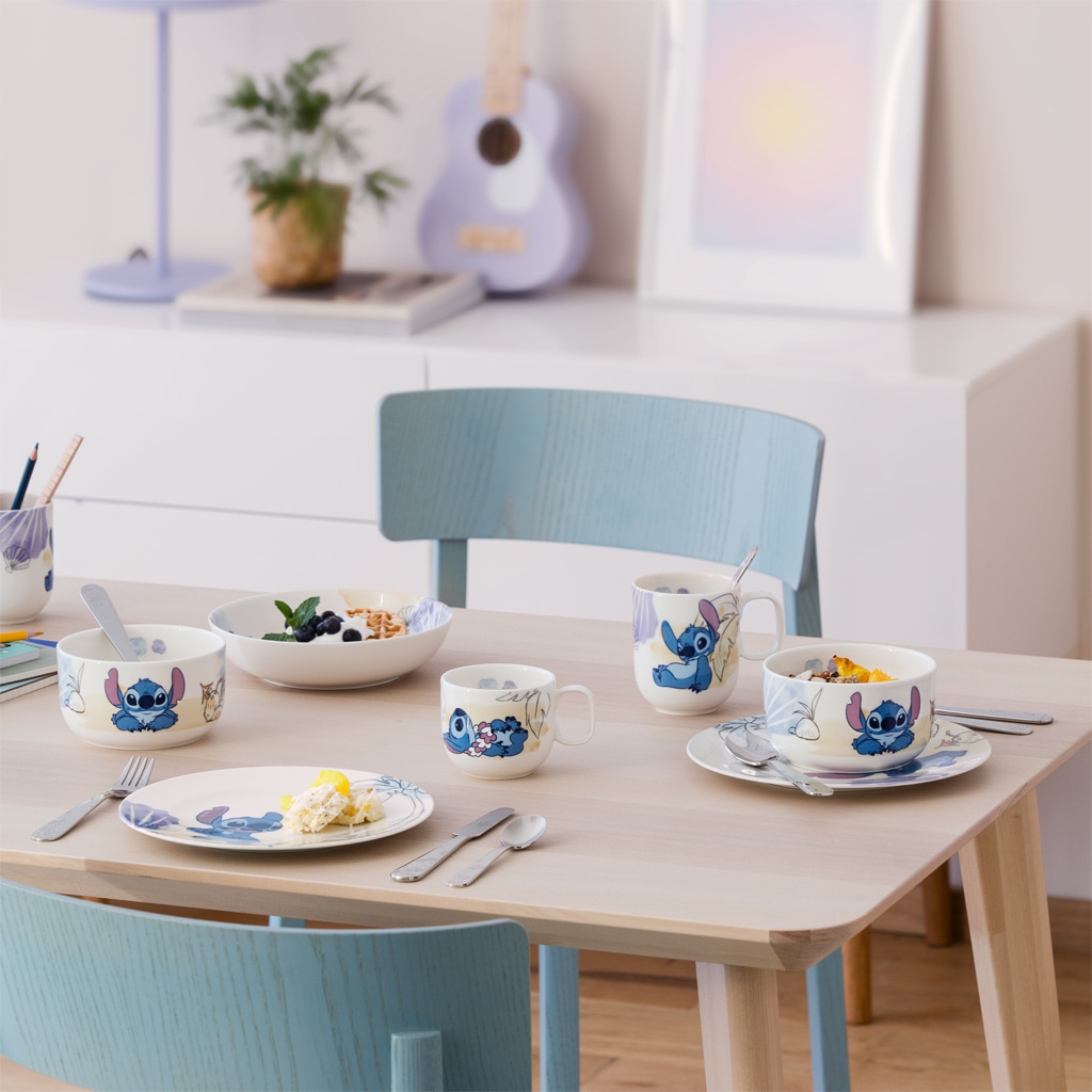 Villeroy & Boch Kinderbesteck »Kinderbesteck-Set Disney Stitch bunt« Spülmaschinenfest, Mikrowellensicher