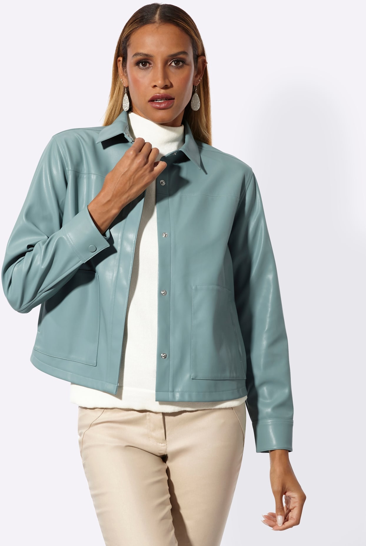 creation L Lederimitat-Blazer »Lederimitat-Blazer«