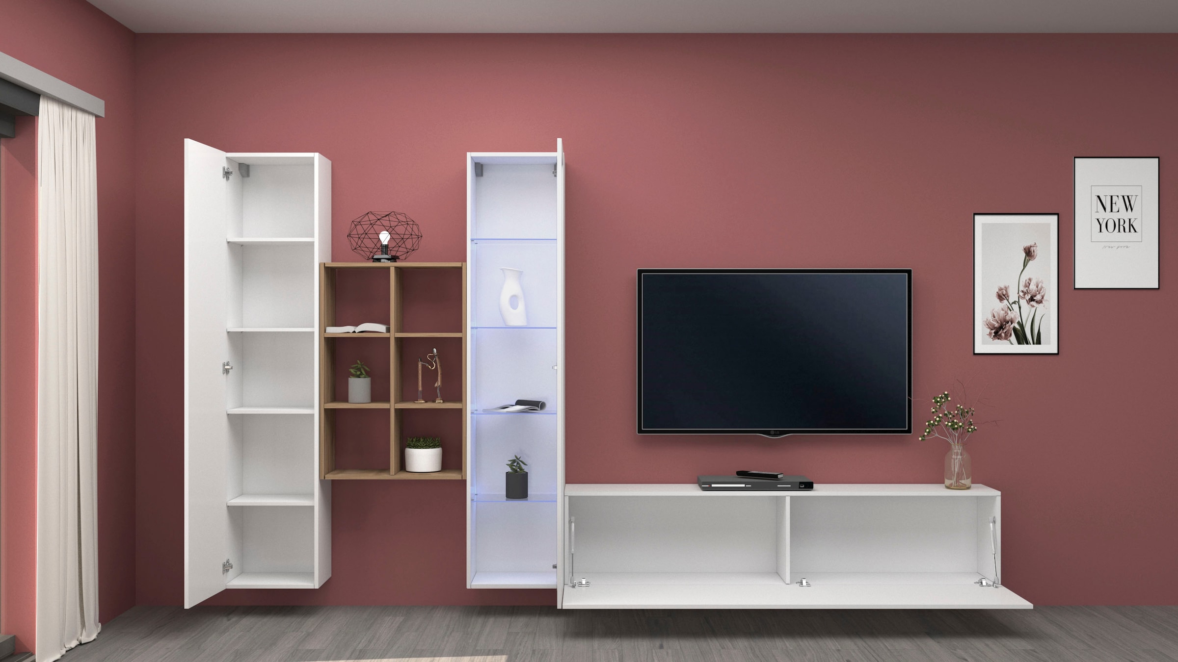 Home affaire Wohnwand »Maruska« 1 Stk. tlg.