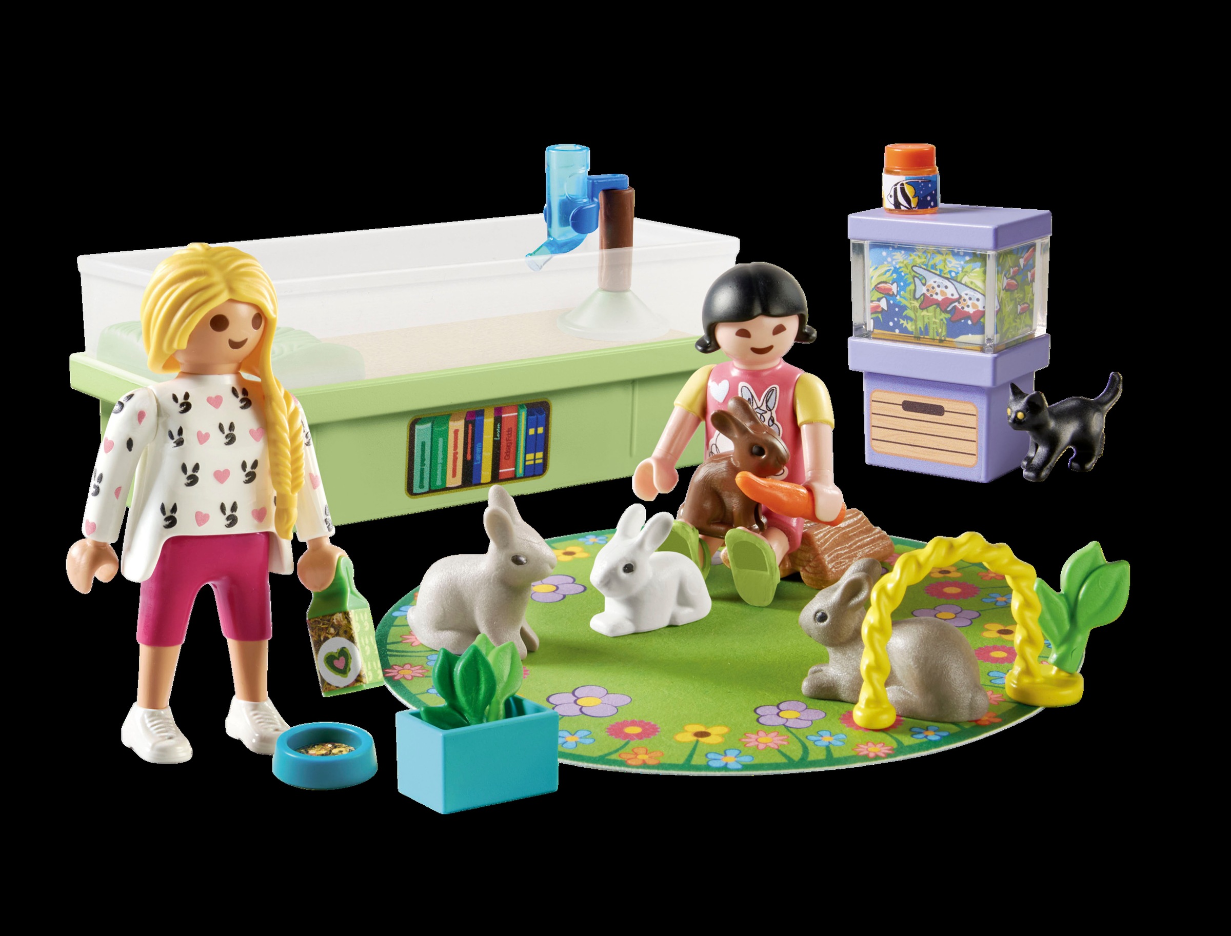 Playmobil® Konstruktions-Spielset »Familie mit Hasen (71753), Playmobil My Life«, (30 St.)