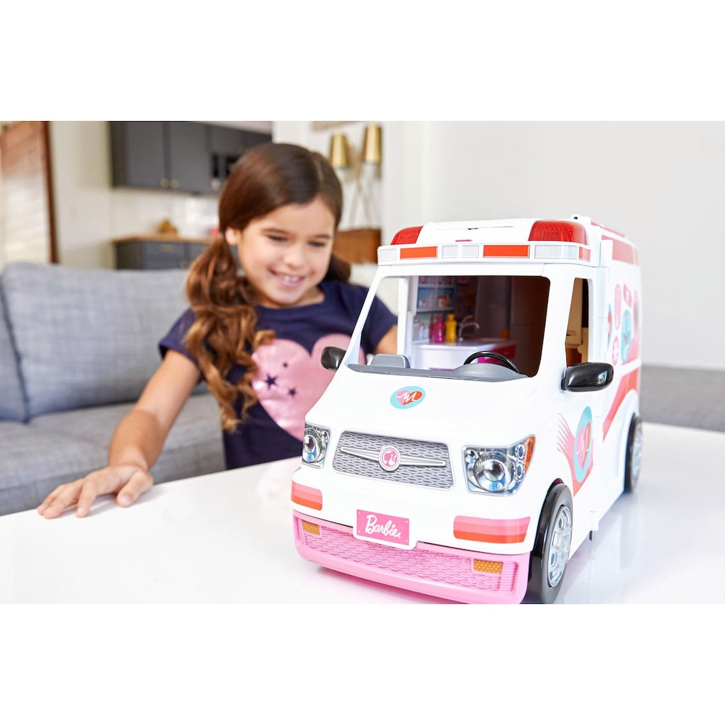 Barbie Puppen Fahrzeug »Krankenwagen 2-in-1 Spielset«