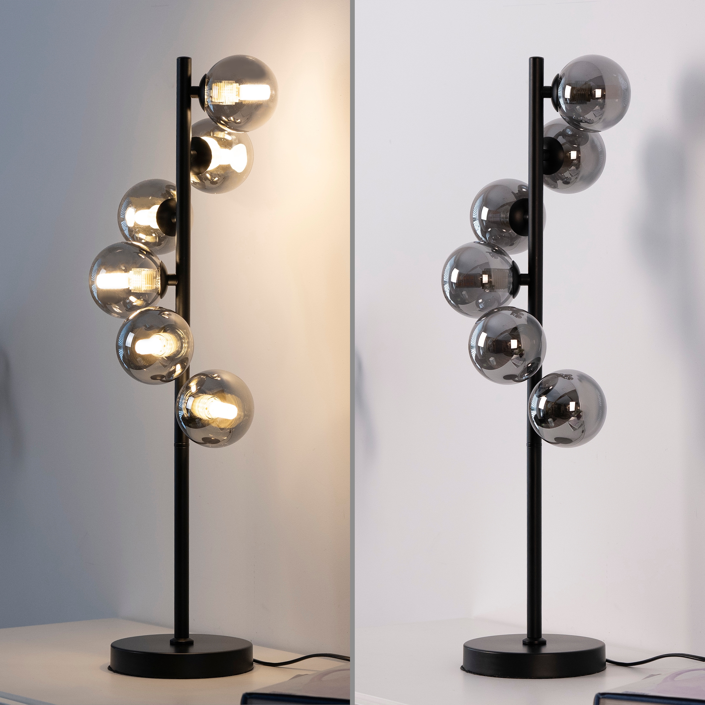 SCHÖNER WOHNEN-Kollektion LED Tischleuchte »DUBAI« G9 1 Stk. Warmweiß SCHÖNER WOHNEN Kollektion, Schnurschalter