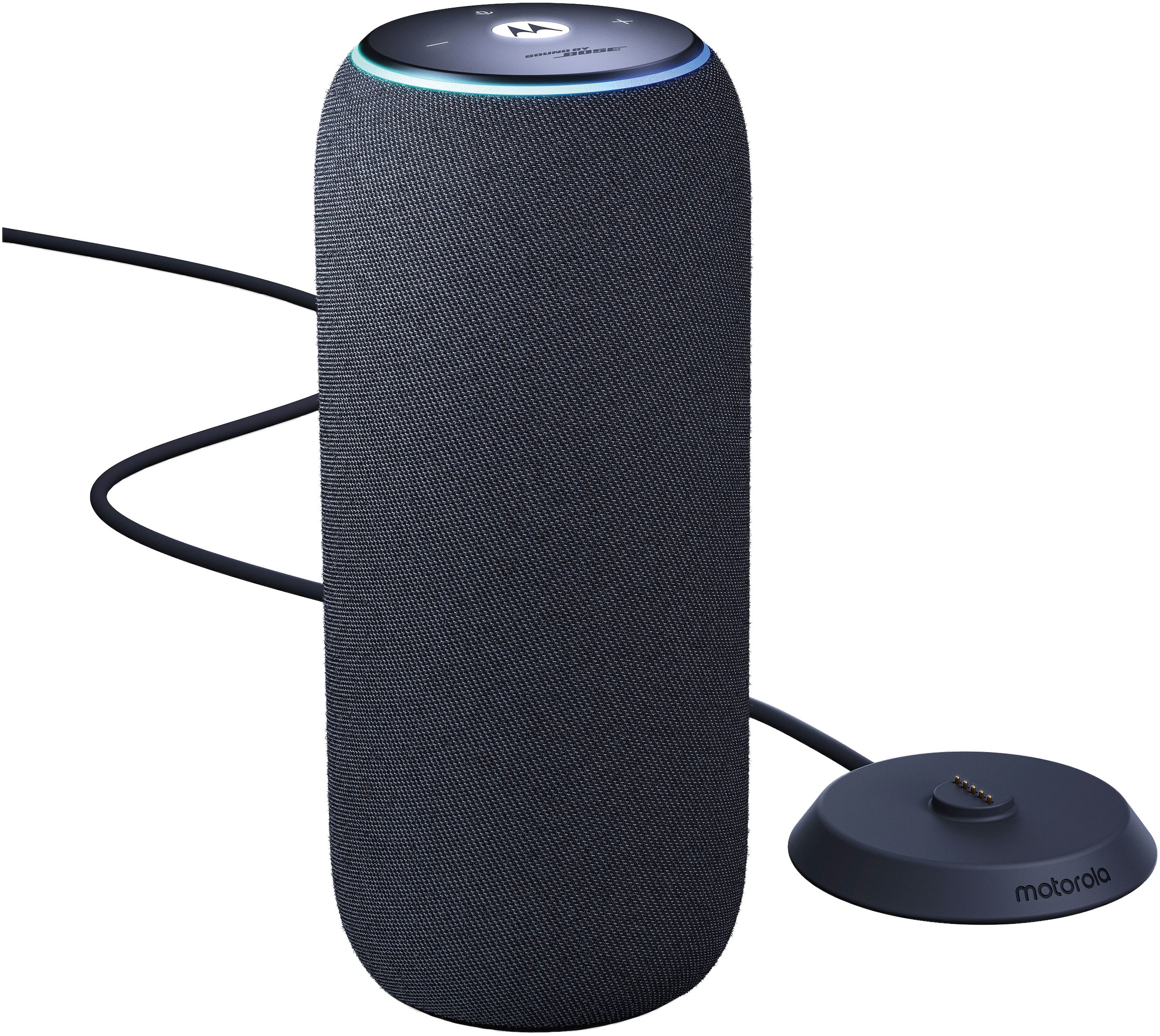 Motorola, Bluetooth-Lautsprecher »moto sound flow« Stereo (Bluetooth WLAN (WiFi) App-Steuerung Beleuchtungseffekte Kabellos Mikrofon Multiroom 30 W), 