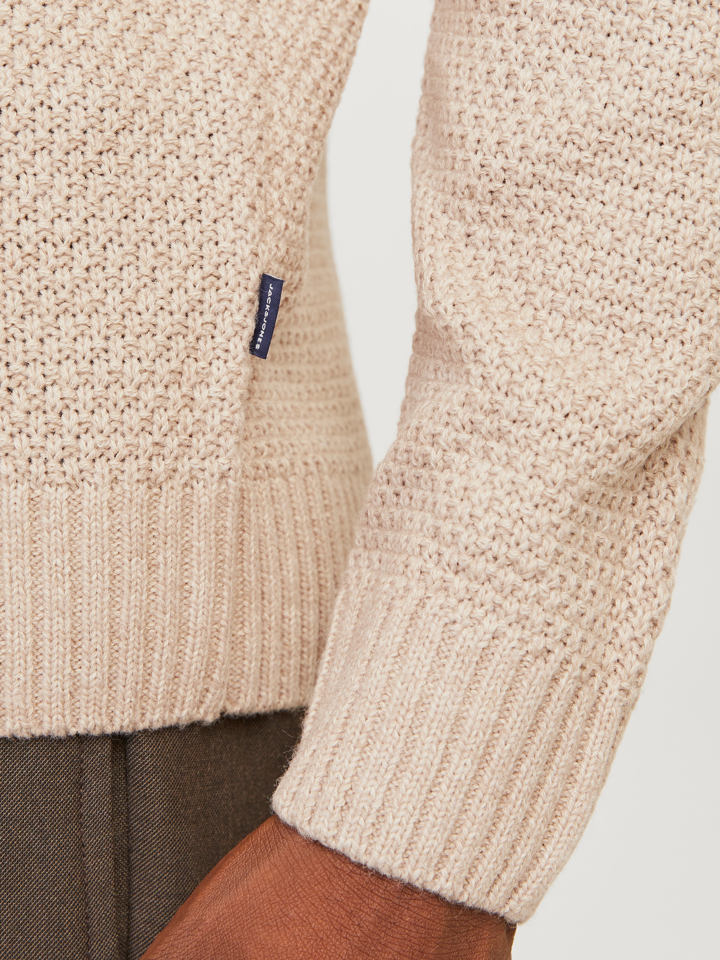 Jack & Jones Rundhalspullover »JPRBLUDIOGO CABLE KNIT LN«