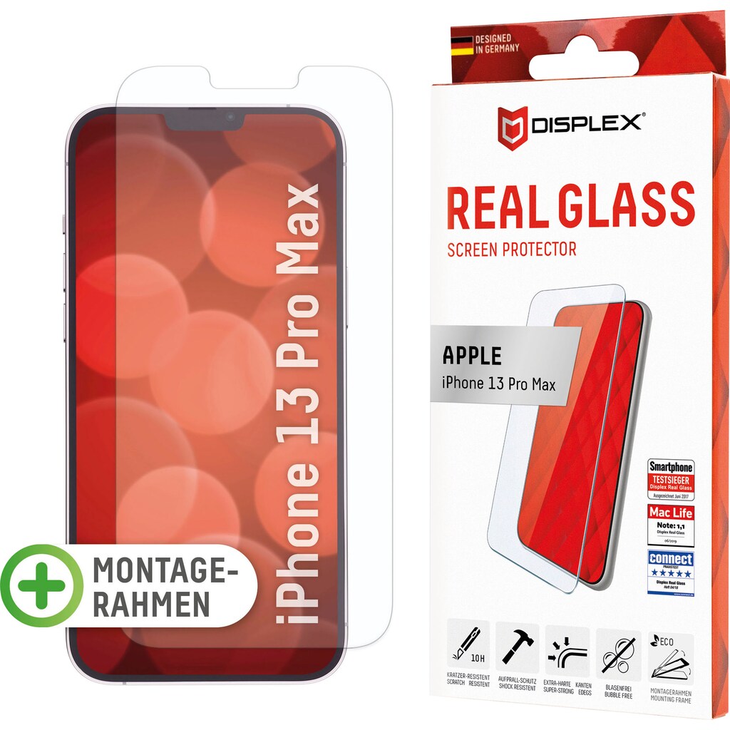 Displex Displayschutzfolie »DISPLEX Panzerglas (10H) für Apple iPhone 13 Pro Max«