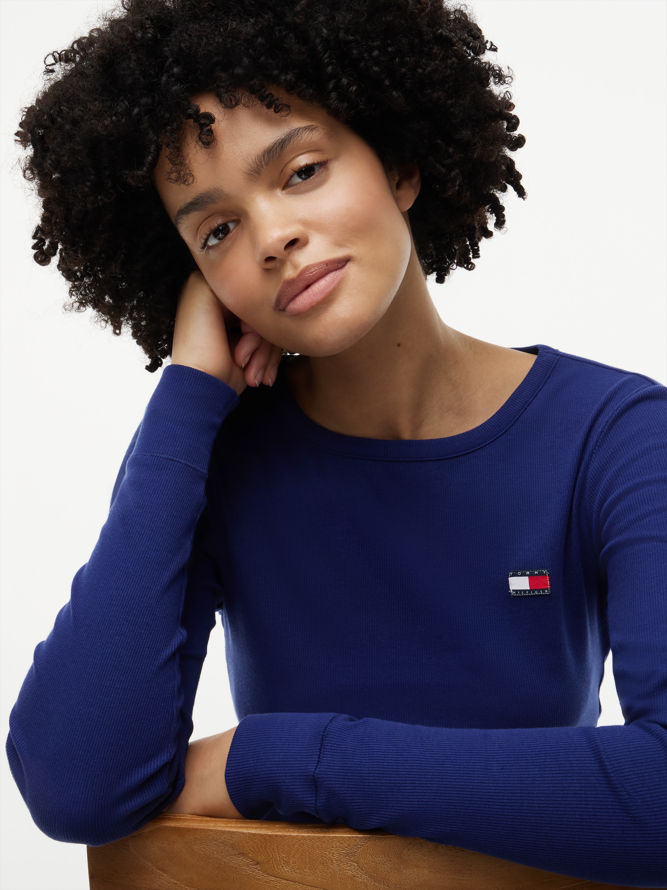 Tommy Hilfiger Underwear Langarmshirt »LS RIB T-SHIRT« in Rippstruktur, Rundhals